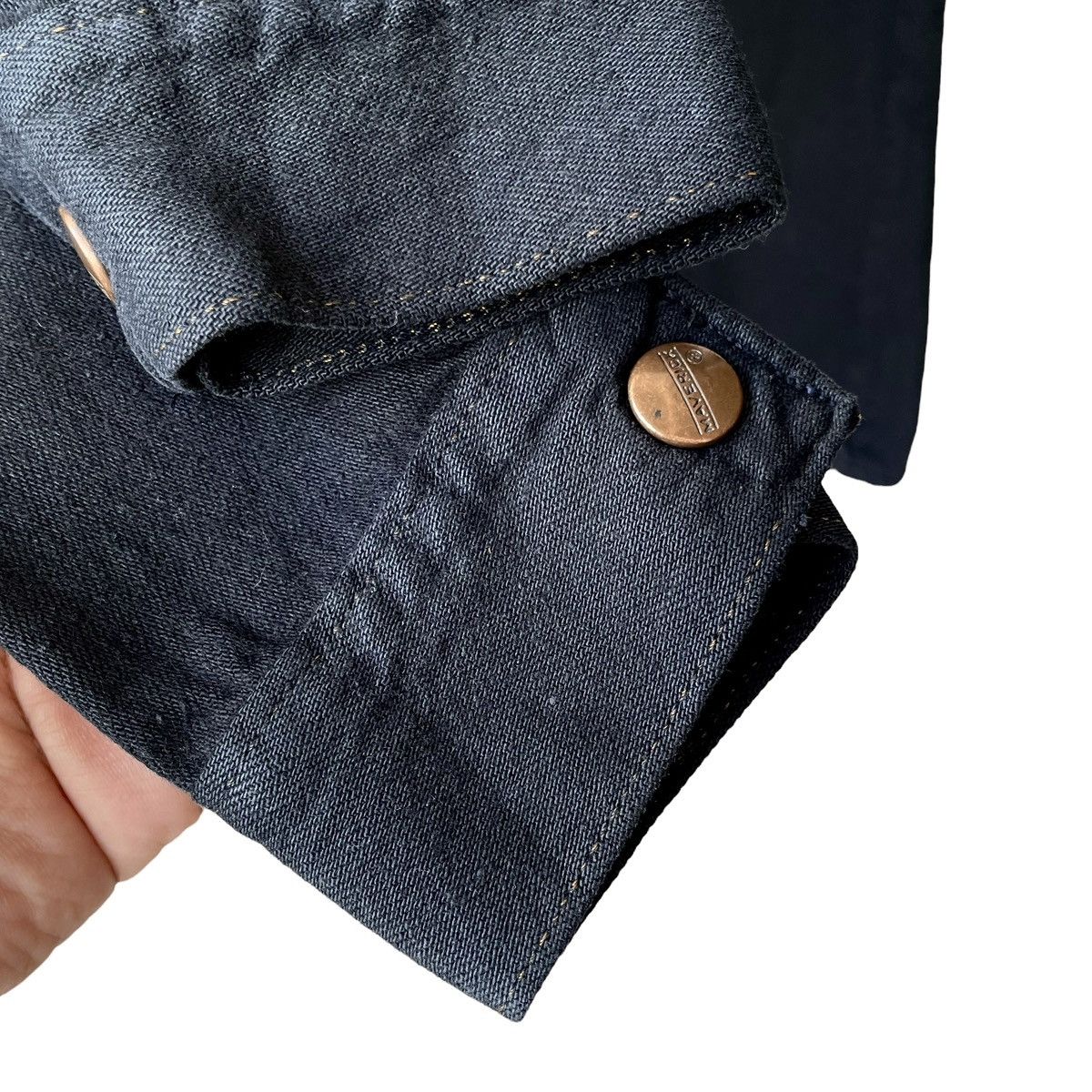 Vintage Maverick USA Vintage 1970s WMN Selvedge Denim Jacket Size M / US 6-8 / IT 42-44 - 9 Thumbnail
