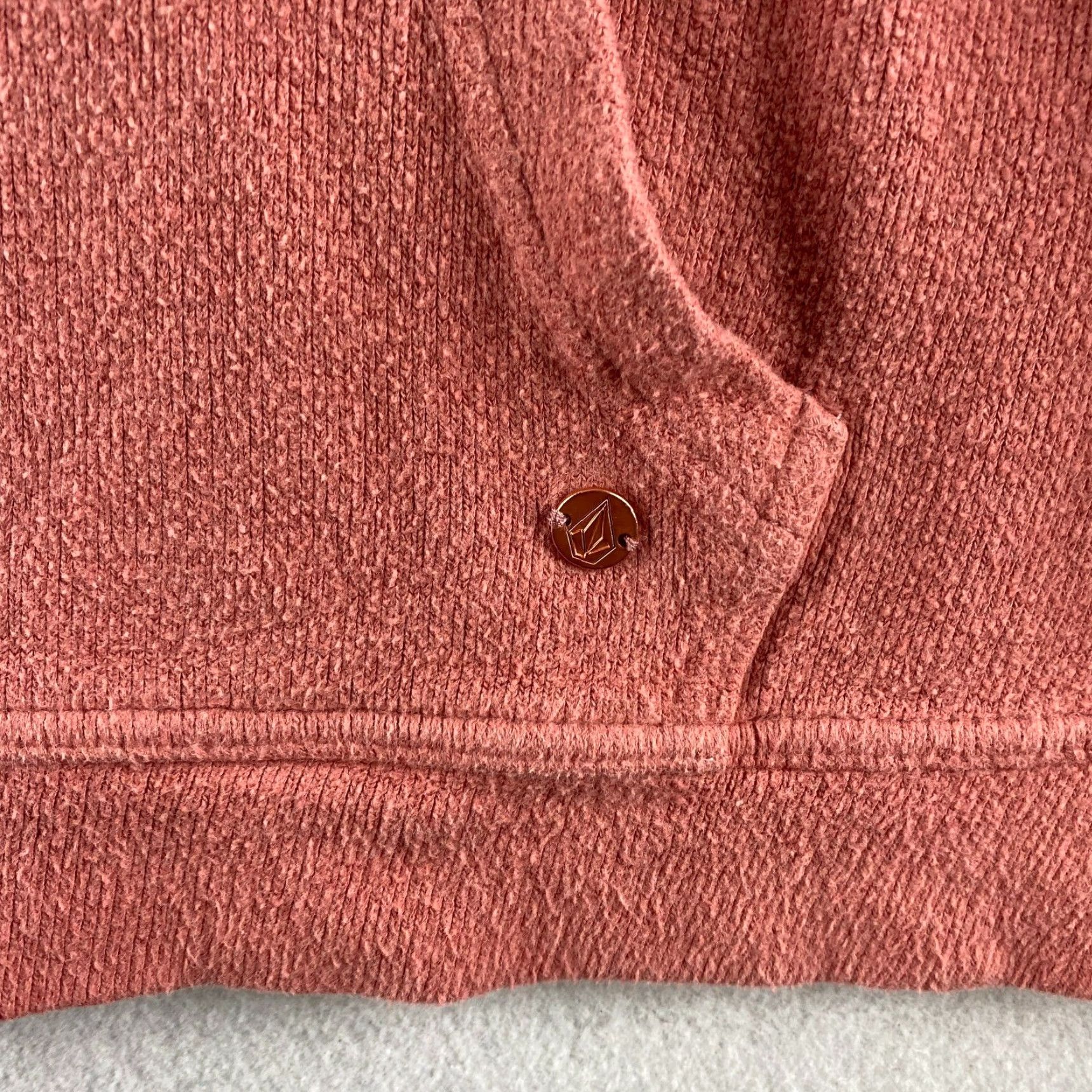 Volcom Volcom Hoodie Women's S Red Full Zip Hooded Pockets Fleece Long Sleeve Casual Shirt Size S / US 4 / IT 40 - 7 Thumbnail