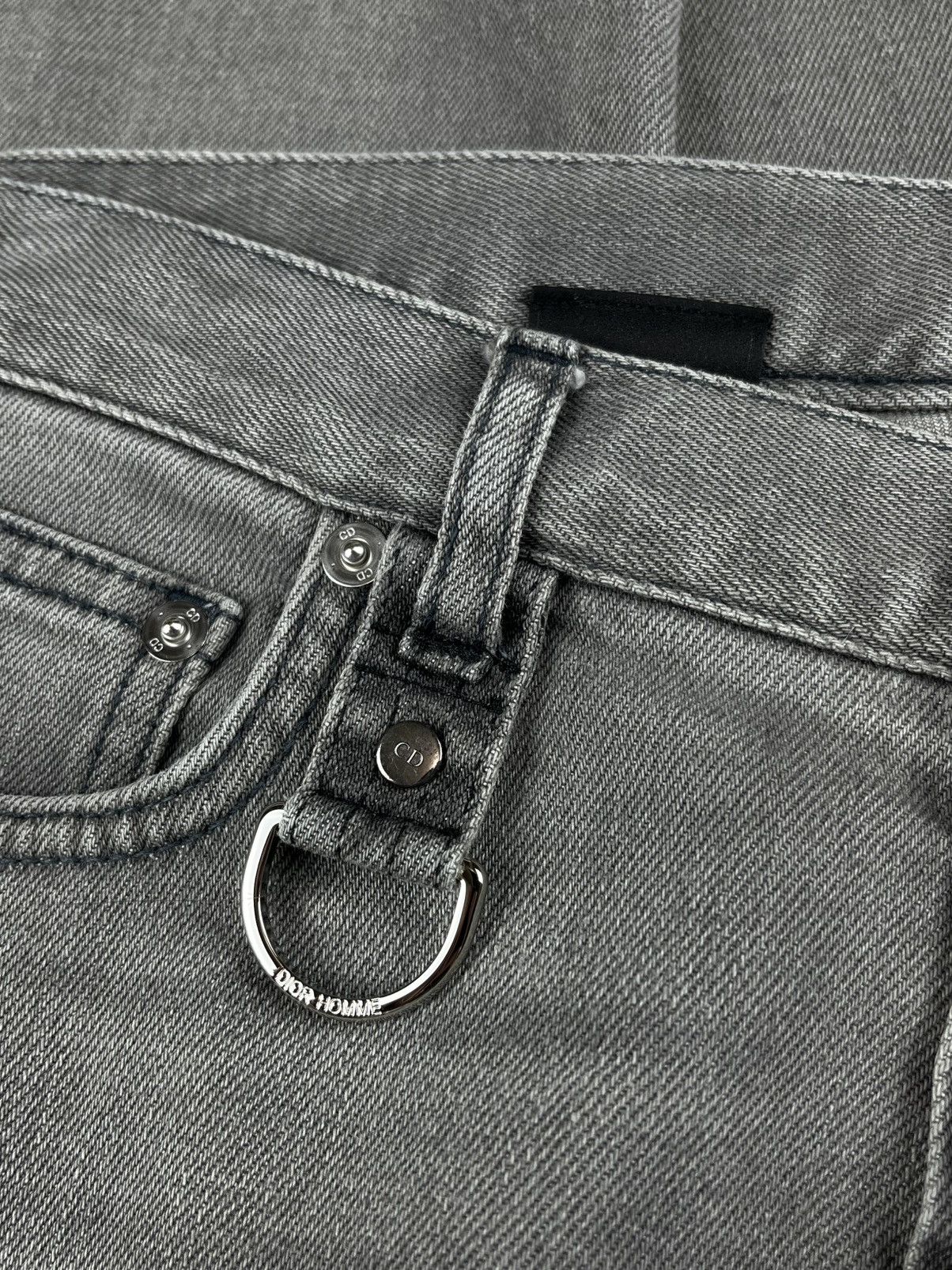 Dior Dior Homme Silver D Ring Faded Gray Denim Jeans Size US 30 / EU 46 - 5 Thumbnail