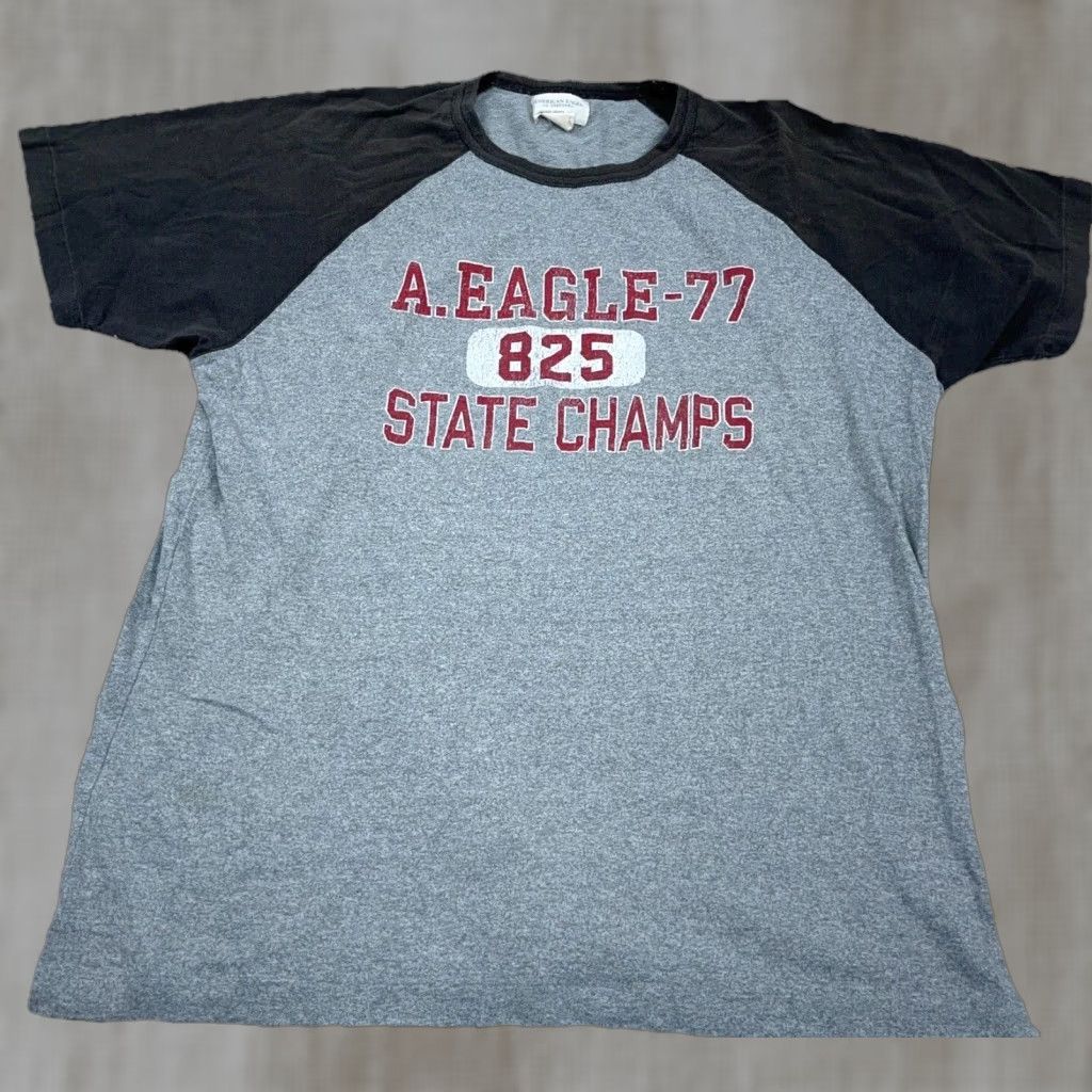 American Eagle Outfitters VINTAGE American Eagle Outfitters Shirt Men L Gray Raglan Tee 2000s AEO Outfitters Styles Size US L / EU 52-54 / 3 - 1 Thumbnail