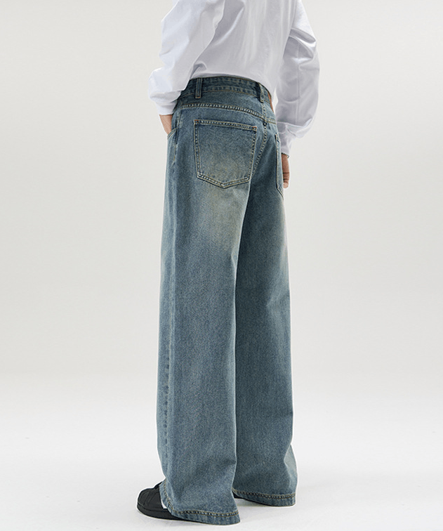 Japanese Brand × Jean Men's American loose straight wide-leg jeans Size US 32 / EU 48 - 6 Thumbnail