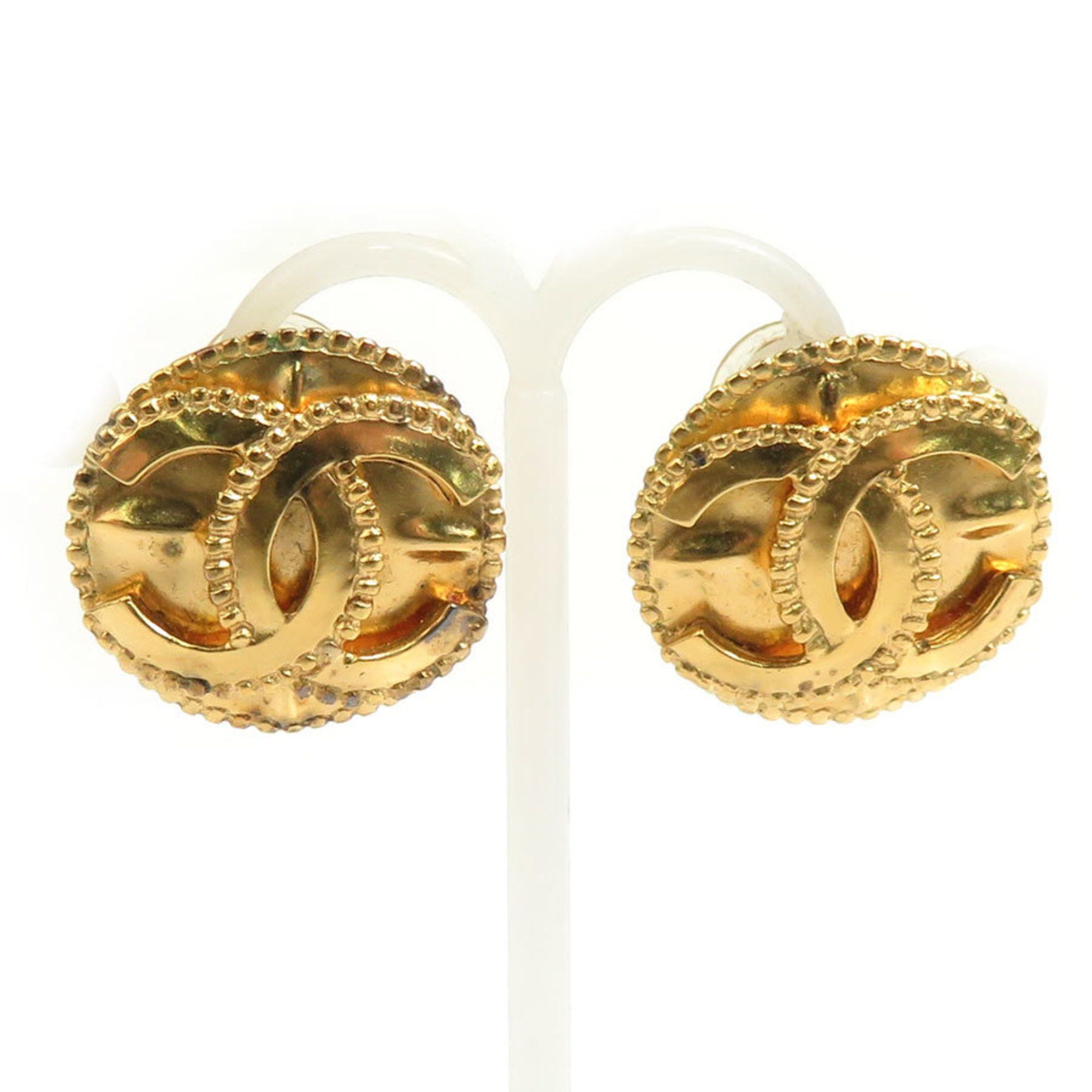 Chanel CHANEL Coco Mark Metal Gold Earrings for Women e60544a Size ONE SIZE - 1 Thumbnail