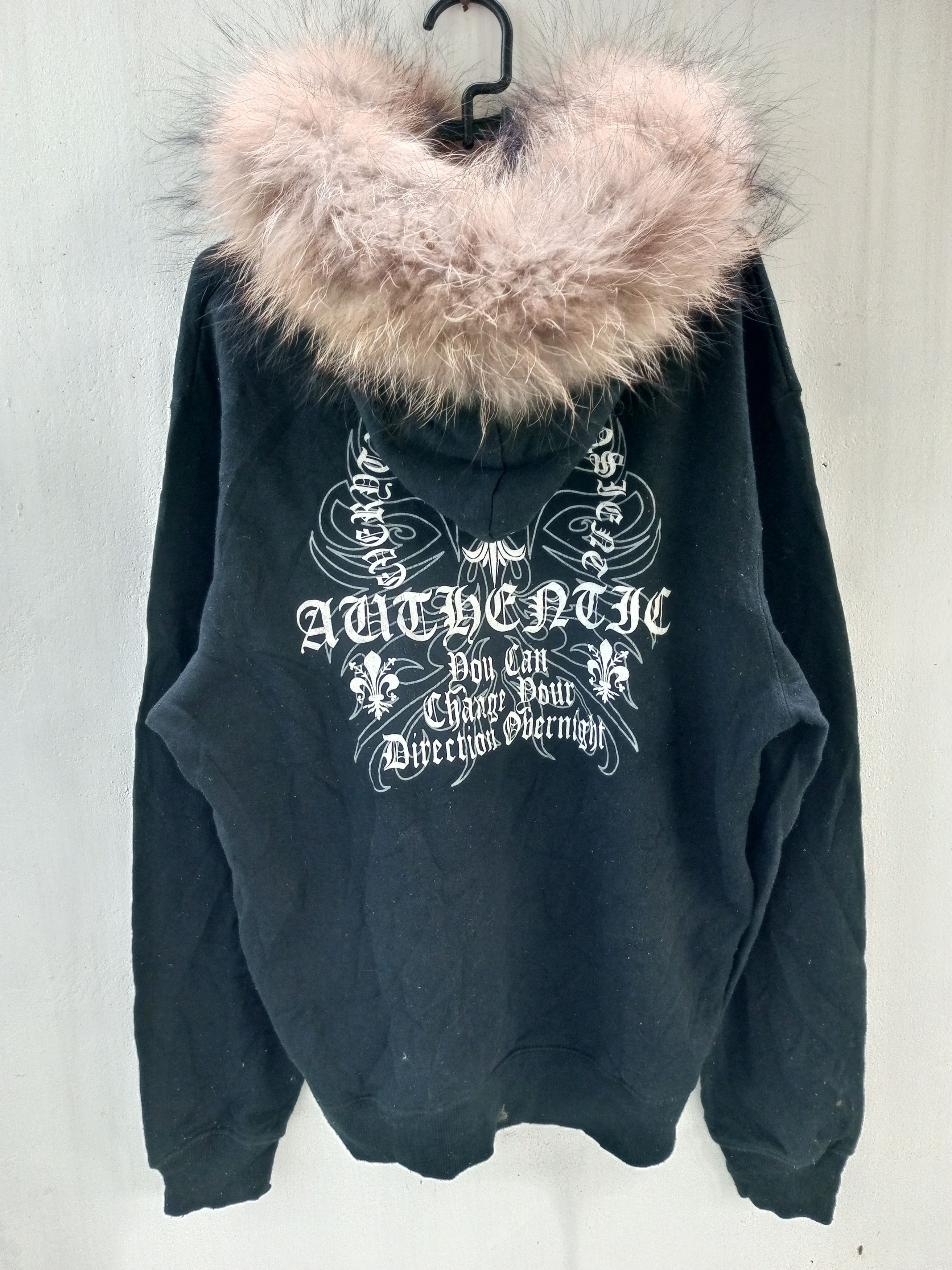 Japanese Brand Gothic MOVEN PICK Fur Hoodie Ifsix lgb style Size US M / EU 48-50 / 2 - 16 Thumbnail