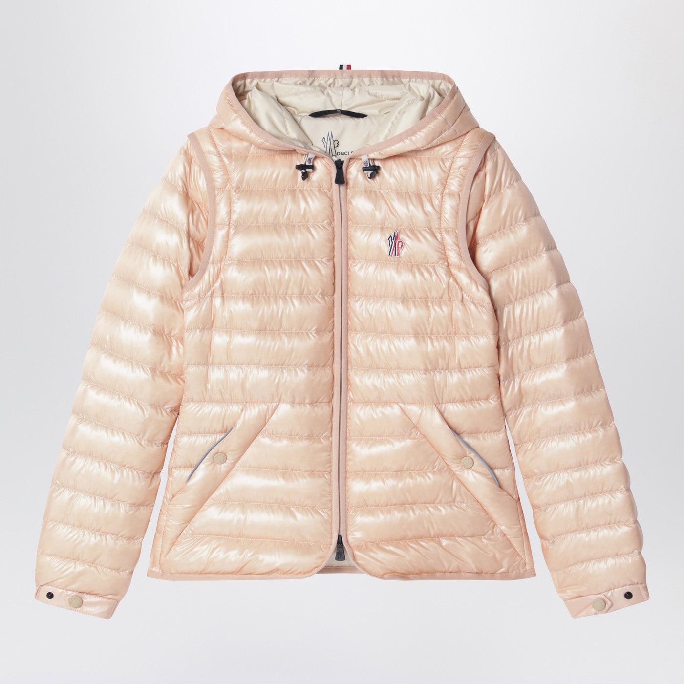 Moncler Grenoble Moncler Grenoble Karura Short Transformable Down Jacket Pink Size S / US 4 / IT 40 - 1 Thumbnail