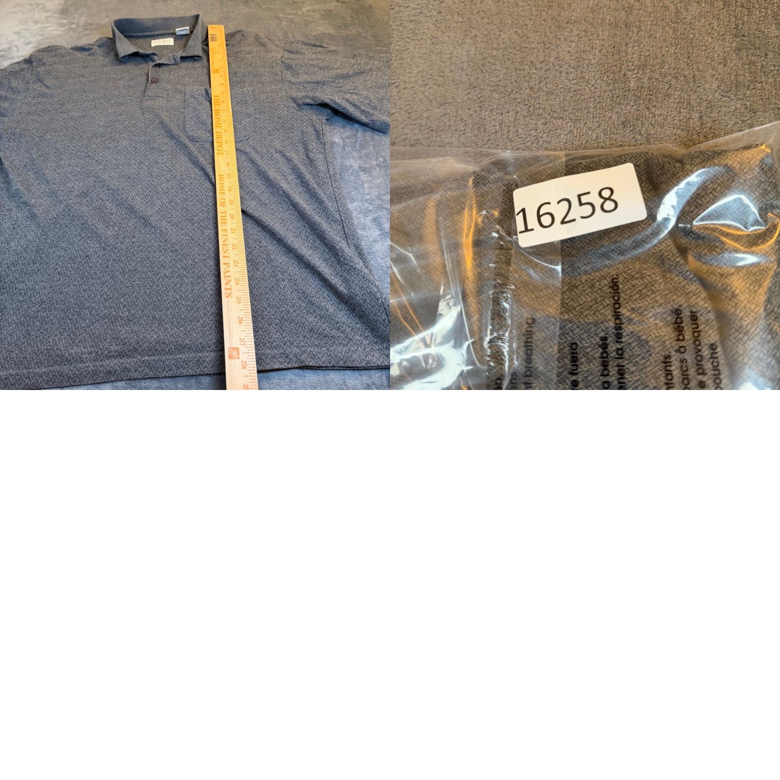 Vintage VINTAGE? No — St. John's Bay Polo Shirt Mens XL Gray Textured Short Sleeve Pocket Size US XL / EU 56 / 4 - 8 Thumbnail