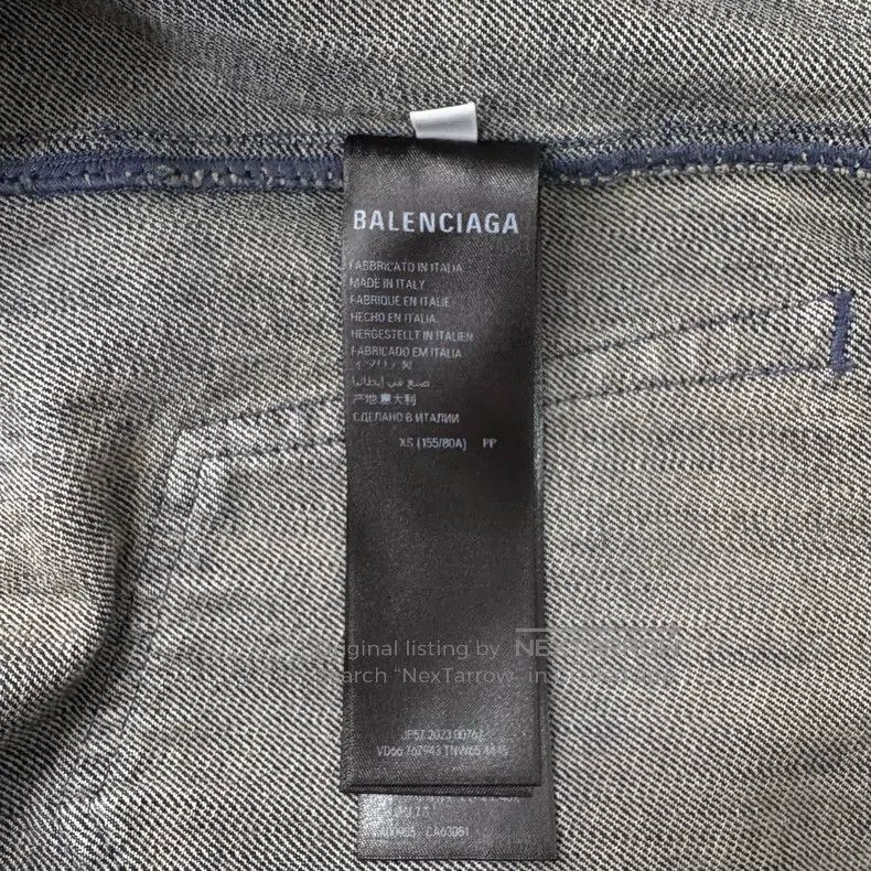 Balenciaga Balenciaga Reversed Patchwork Denim Jacket Size US XS / EU 42 / 0 - 4 Thumbnail