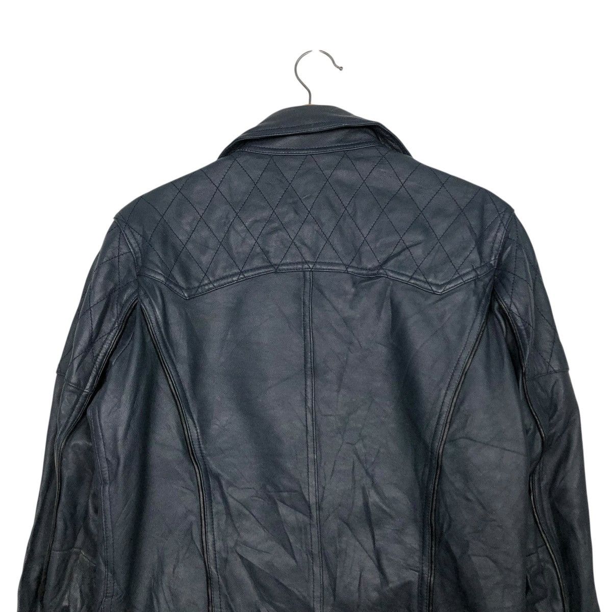 Japanese Brand 🔥VINTAGE BIKER LEATHER JACKET RATTLE TRAP ISSEY MIYAKE Size US S / EU 44-46 / 1 - 11 Thumbnail