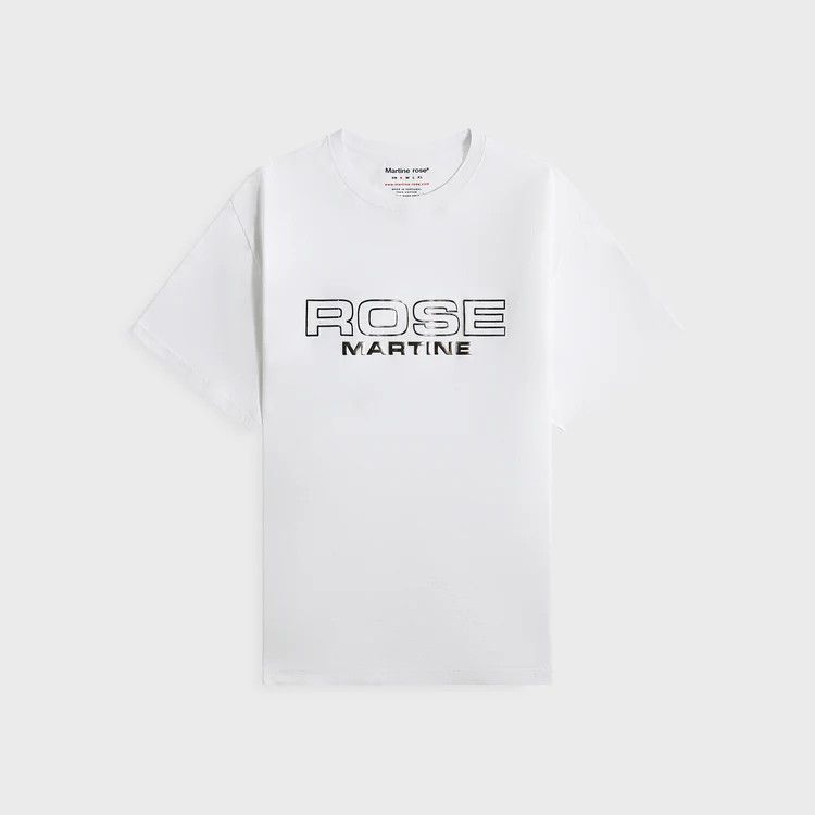 Martine Rose o1mle0226 Classic T-Shirt in White Size US M / EU 48-50 / 2 - 1 Thumbnail