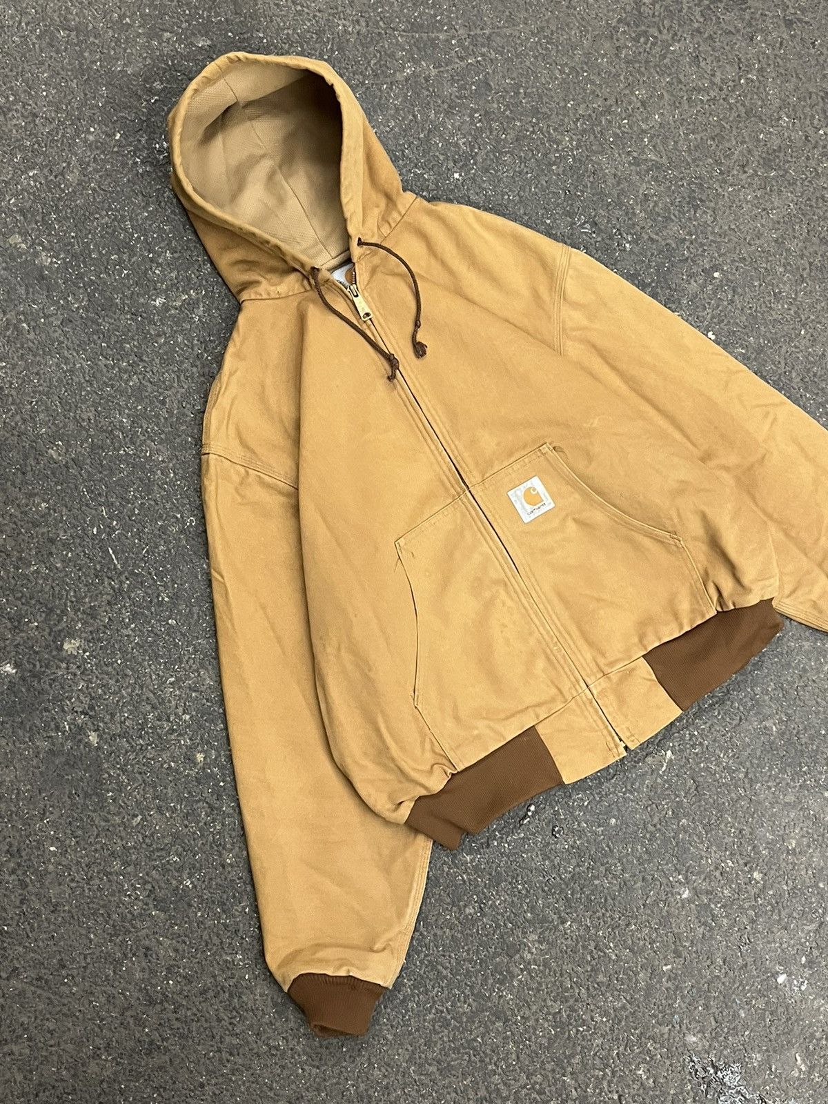 Carhartt × Vintage Carhartt hooded jacket workwear hype streetwear fall skater Size US L / EU 52-54 / 3 - 2 Thumbnail