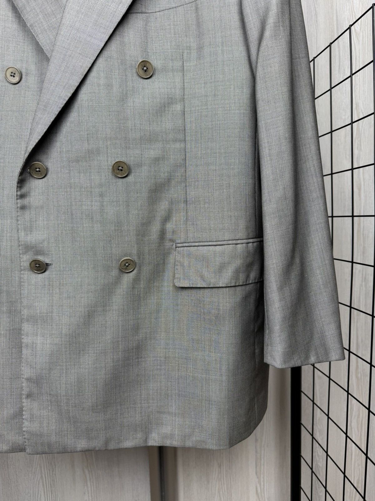 Ermenegildo Zegna Ermenegildo Zegna Trofeo silk double breasted blazer coat Size 42R - 4 Thumbnail