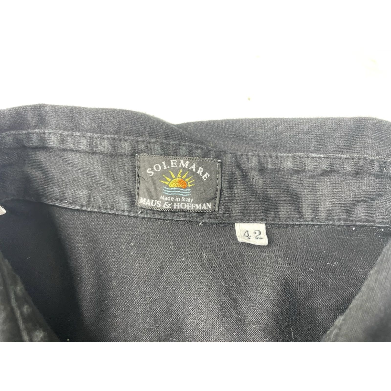 Vintage Maus & Hoffman Polo Shirt Black Short Sleeve Pocket Italy Mens 42 Size US XL / EU 56 / 4 - 3 Thumbnail