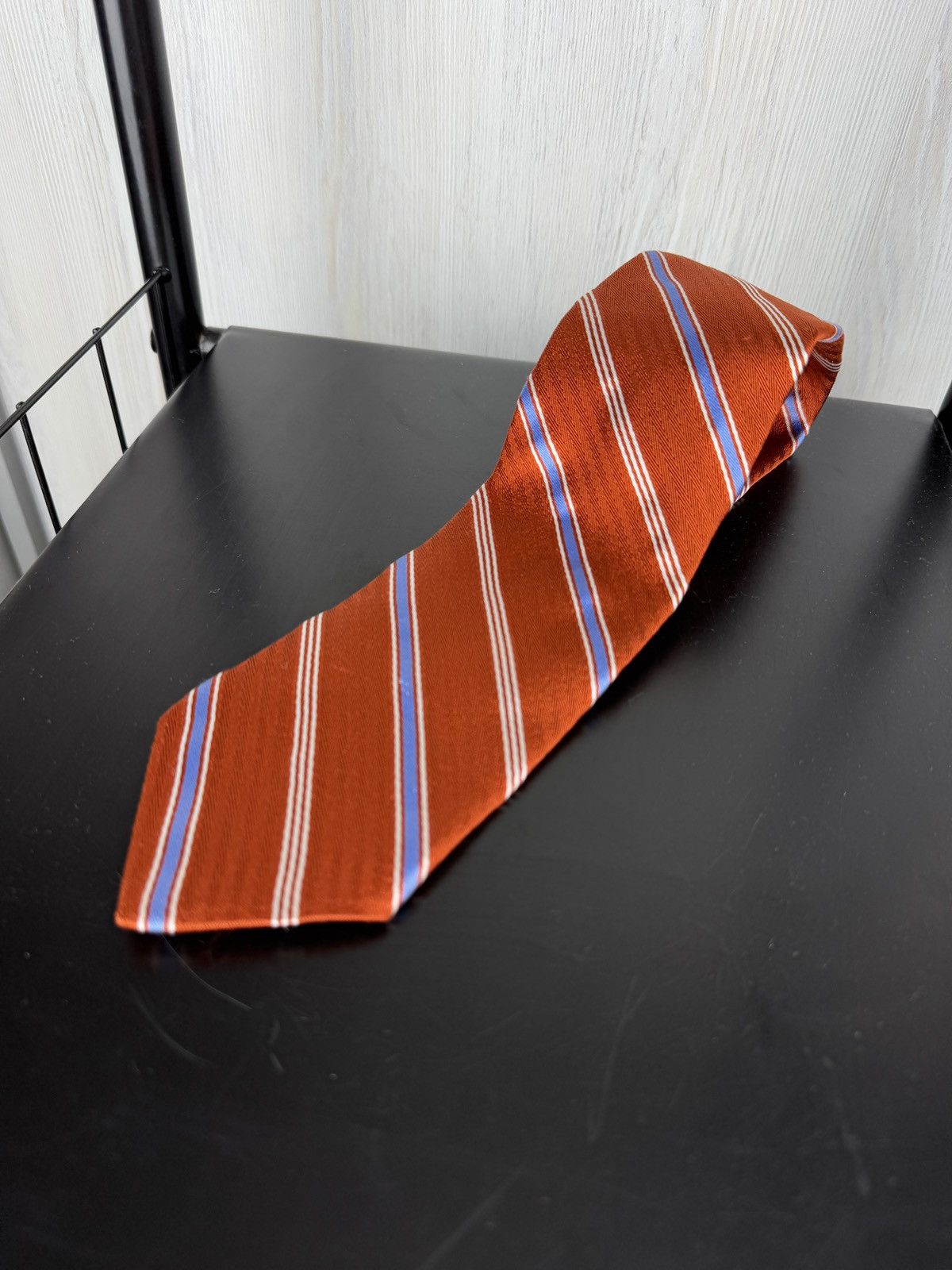Brooks Brothers Brooks Brothers Makers Tie Red Repp Striped Preppy Woven USA Size ONE SIZE - 1 Thumbnail