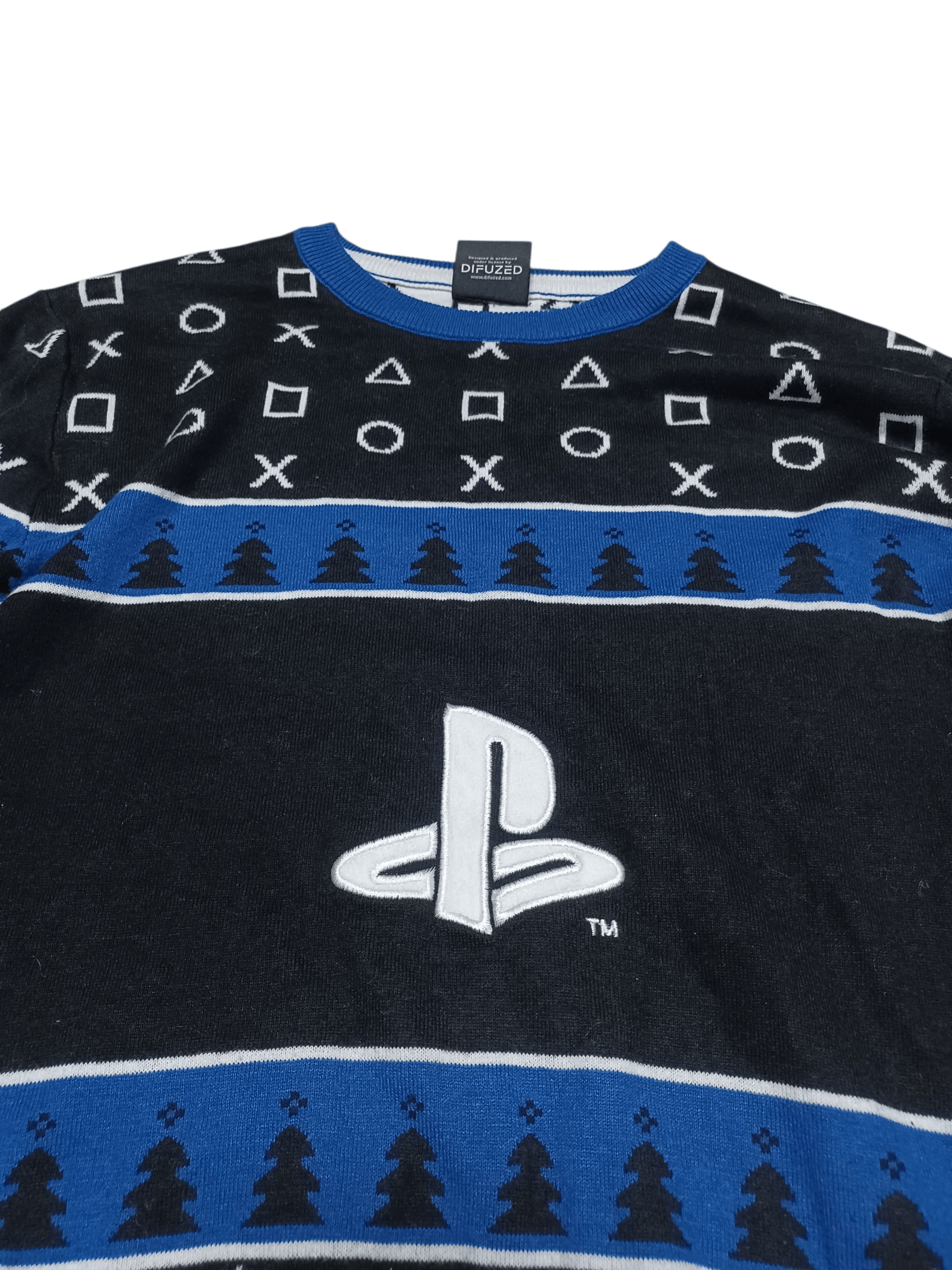 Playstation PLAYSTATION OFFICIAL MERCH BIG LOGO SWEATER Size US M / EU 48-50 / 2 - 2 Thumbnail