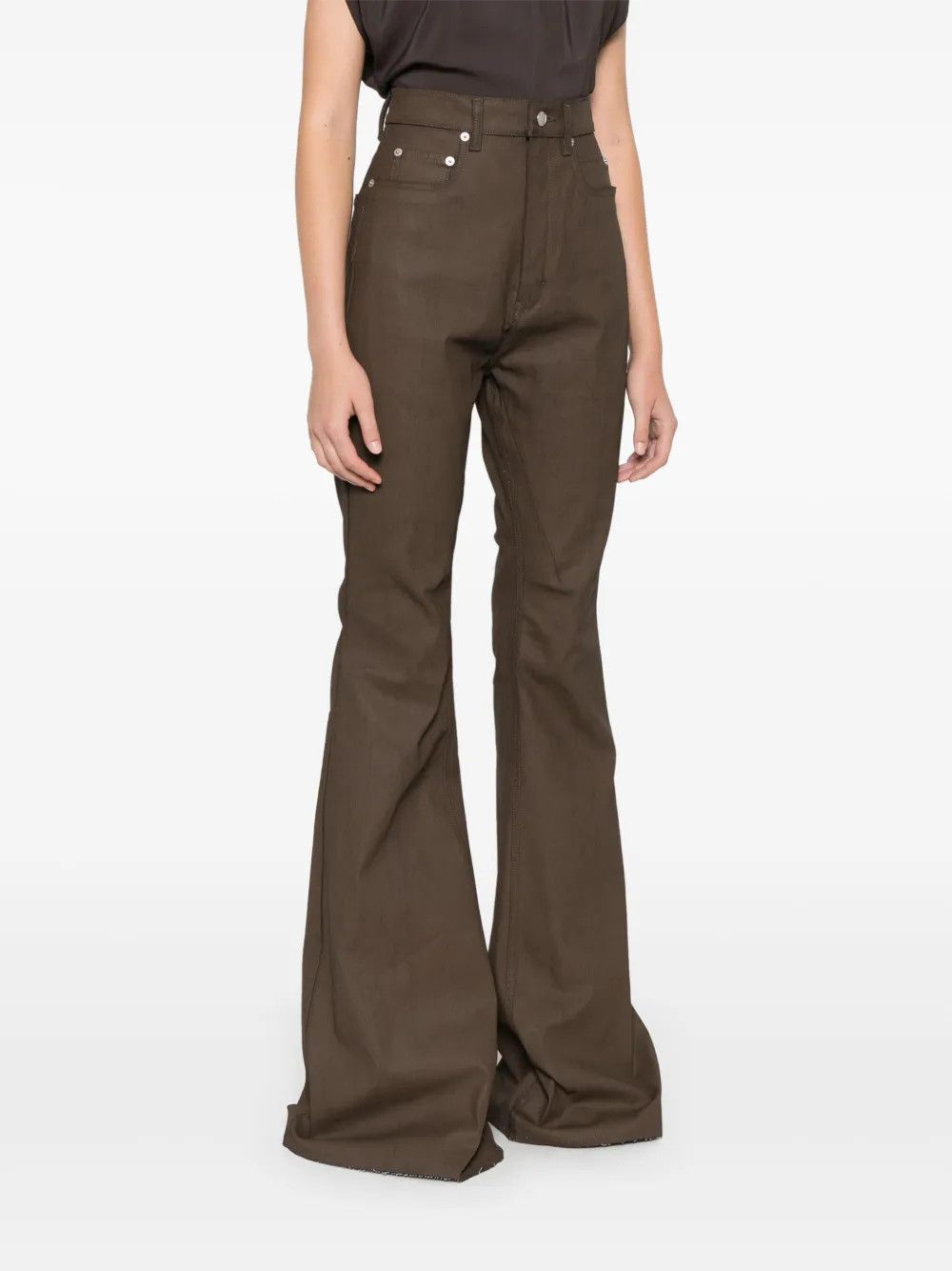 Rick Owens o1y0126 Denim Pant in Light Brown Size 25" / US 0 / IT 36 - 3 Thumbnail