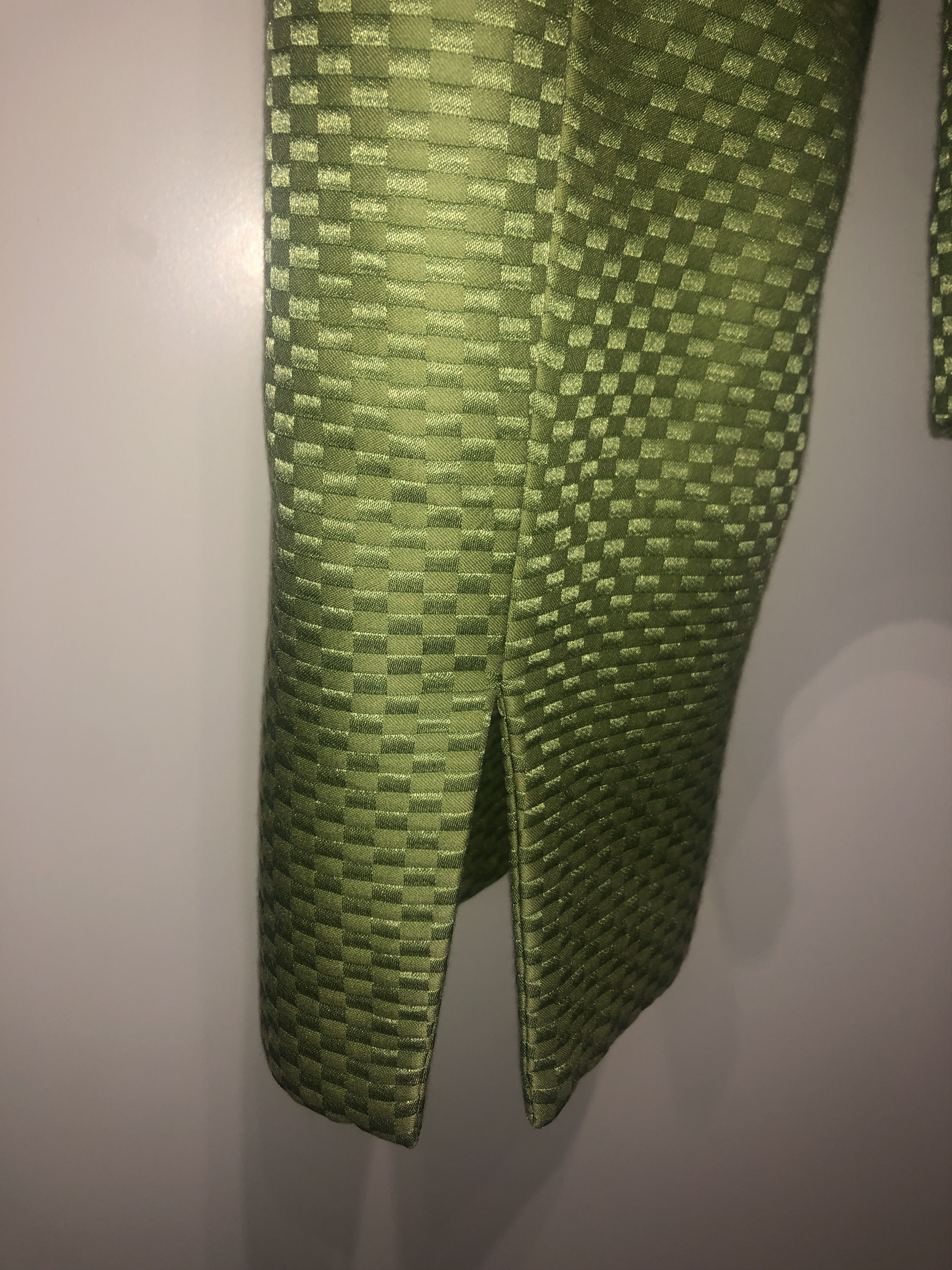 Giorgio Armani Green Silk Textured Fabric Blazer Size M / US 6-8 / IT 42-44 - 4 Thumbnail