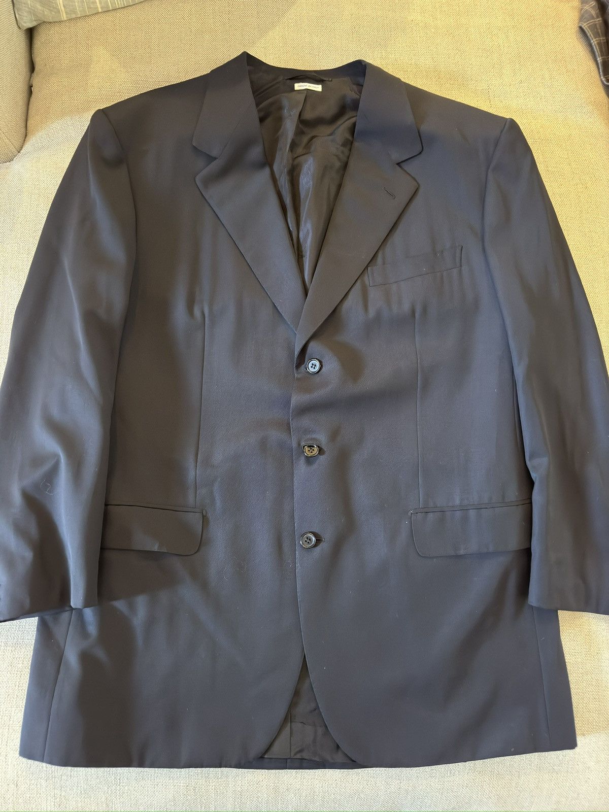 Brioni Brioni Made in Italy 3 Button Jacket in Midnight Navy 46L Size 46L - 7 Thumbnail