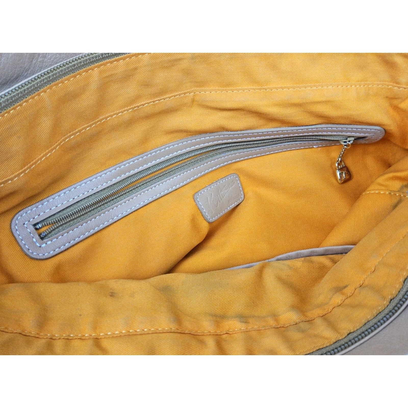 Vintage Kitamura Leather Tote Shoulder Handbag Purse Tan Women Tote Leather Tan 17x11.5x4 Size ONE SIZE - 6 Thumbnail