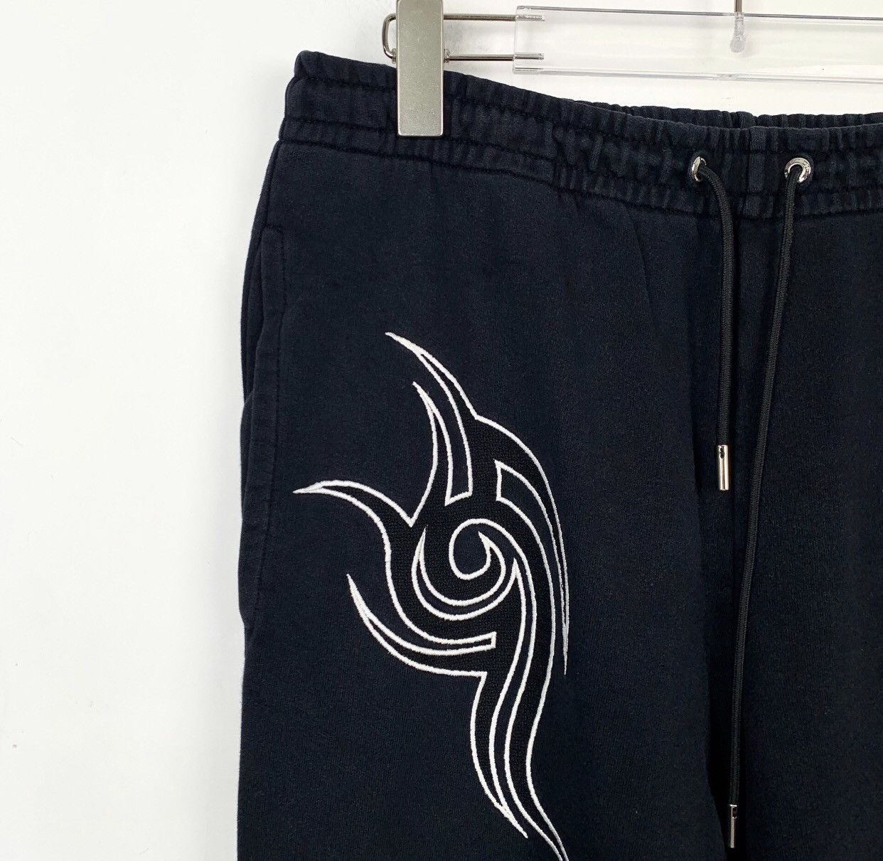 Dior Dior Black Logo Printed Elastic Drawstring Casual Pants Size US 32 / EU 48 - 3 Thumbnail