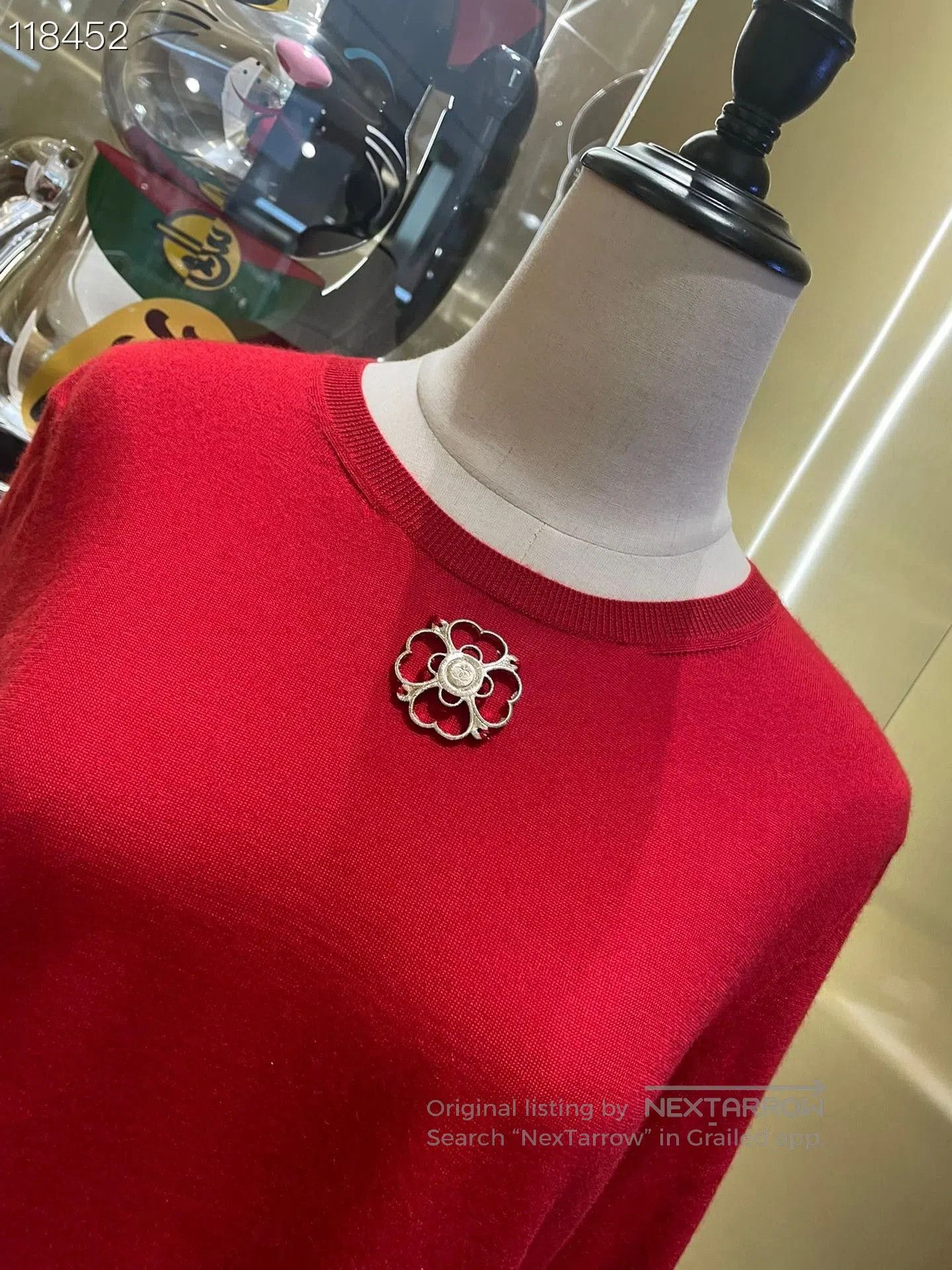 Chanel Chanel 078275 v513 Cashmere Knit Sweater. Size M / US 6-8 / IT 42-44 - 3 Thumbnail