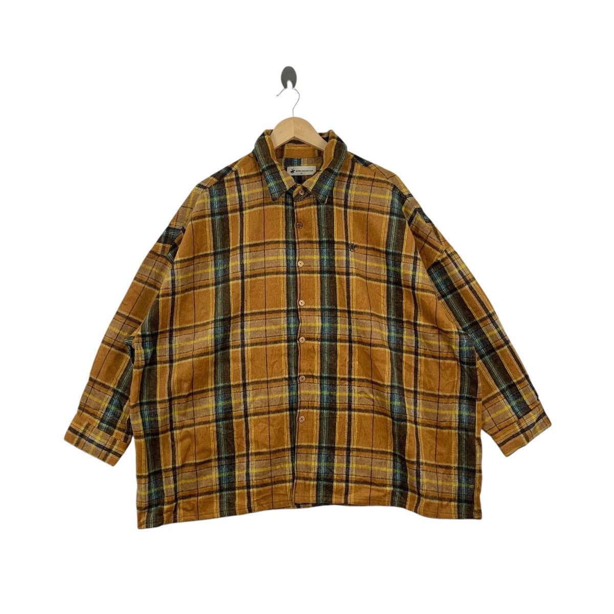 Beverly Hills Polo Club Vintage BEVERLY HILLS POLO CLUB Tartan Button Up Baggy Tee Size M / US 6-8 / IT 42-44 - 1 Thumbnail