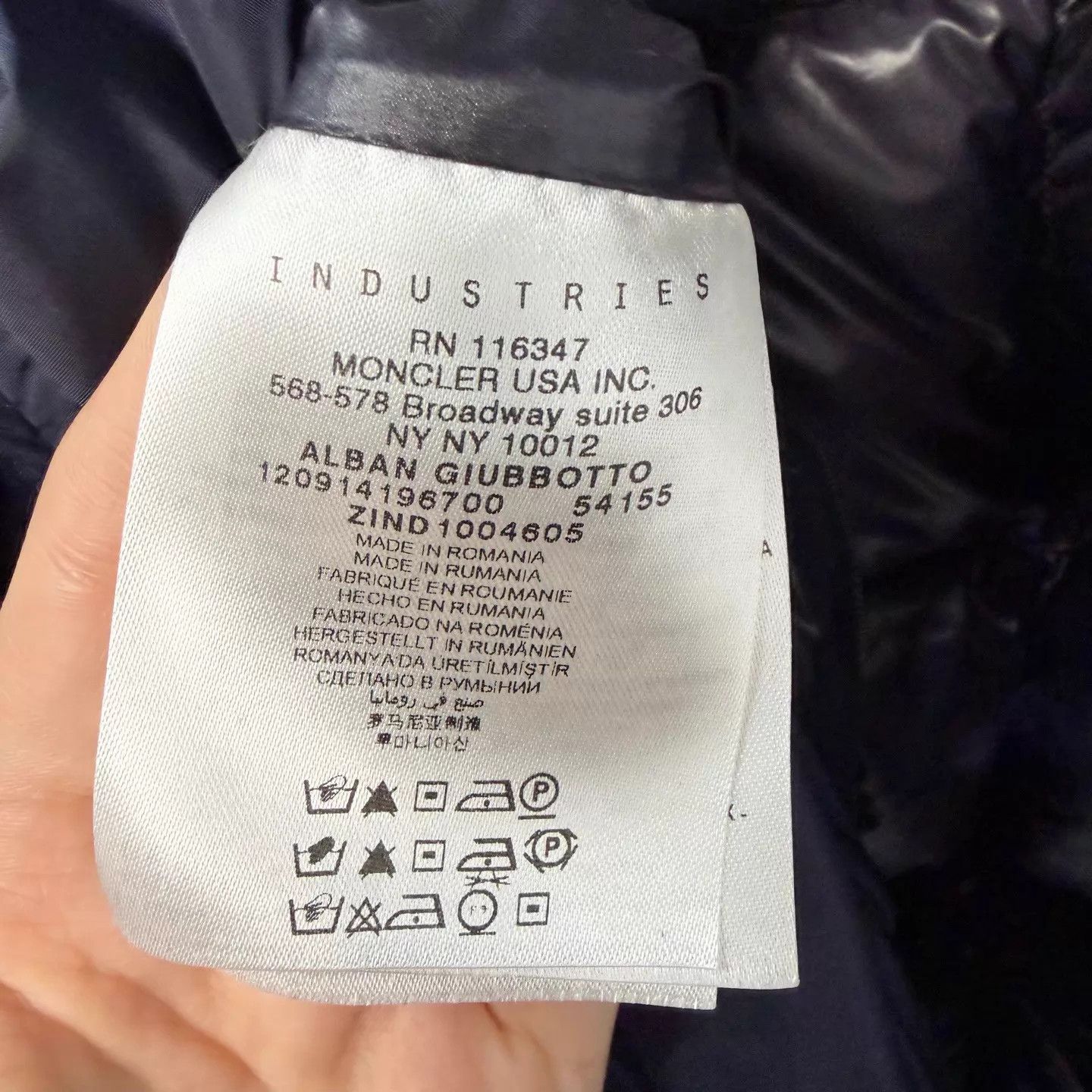 Moncler Moncler Navy Colorblock Removable Hood Nylon Jacket 0 Size US XS / EU 42 / 0 - 5 Thumbnail