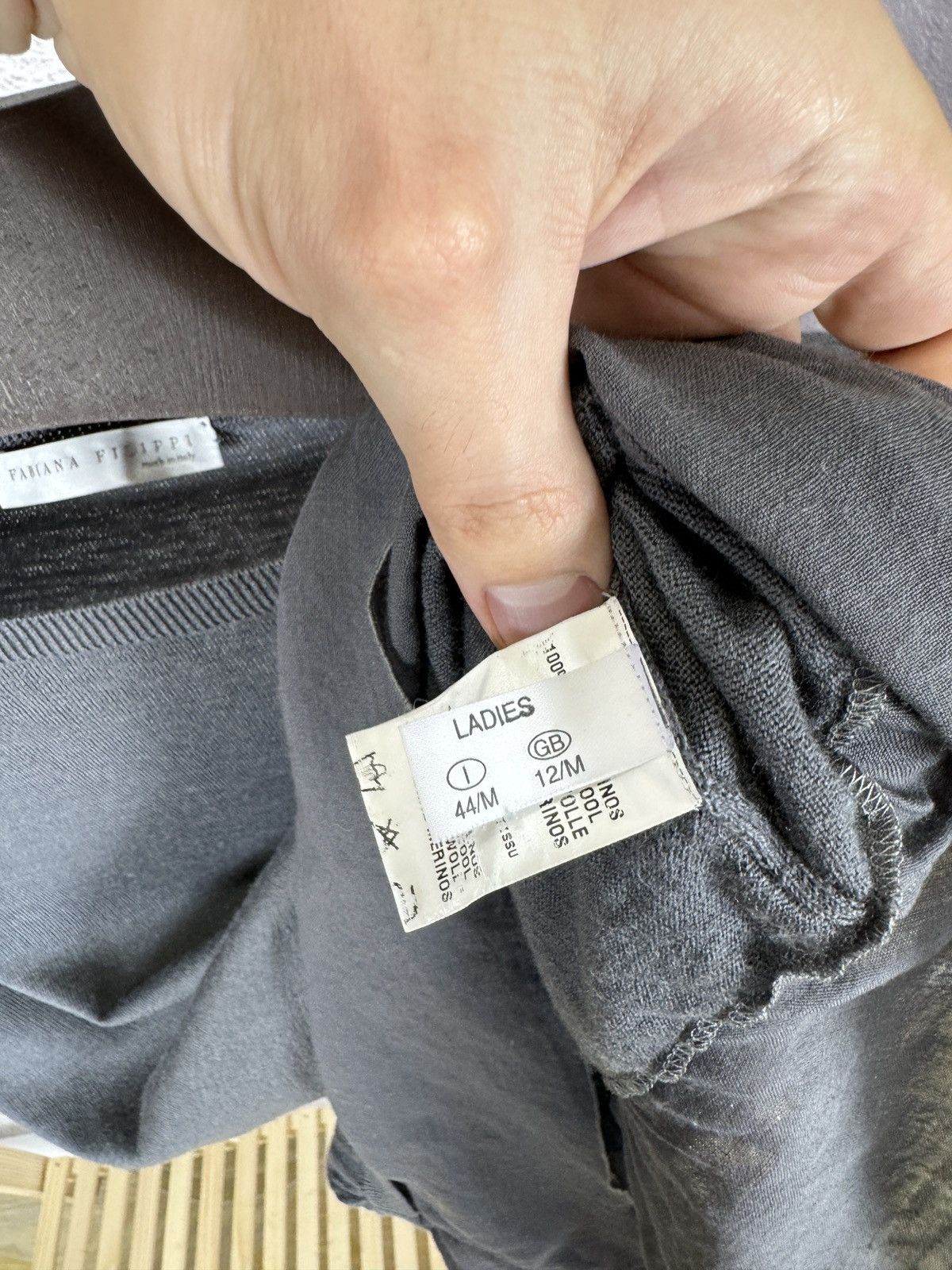 Fabiana Filippi Fabiana Filippi Merino wool grey sweater knitwear jumper Size M / US 6-8 / IT 42-44 - 10 Thumbnail