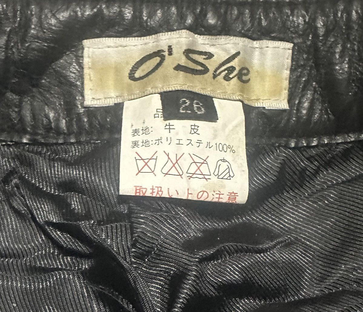 If Six Was Nine Vintage Japanese Cow Leather Flare Bootcut Pants By O'She Size US 26 / EU 42 - 7 Thumbnail