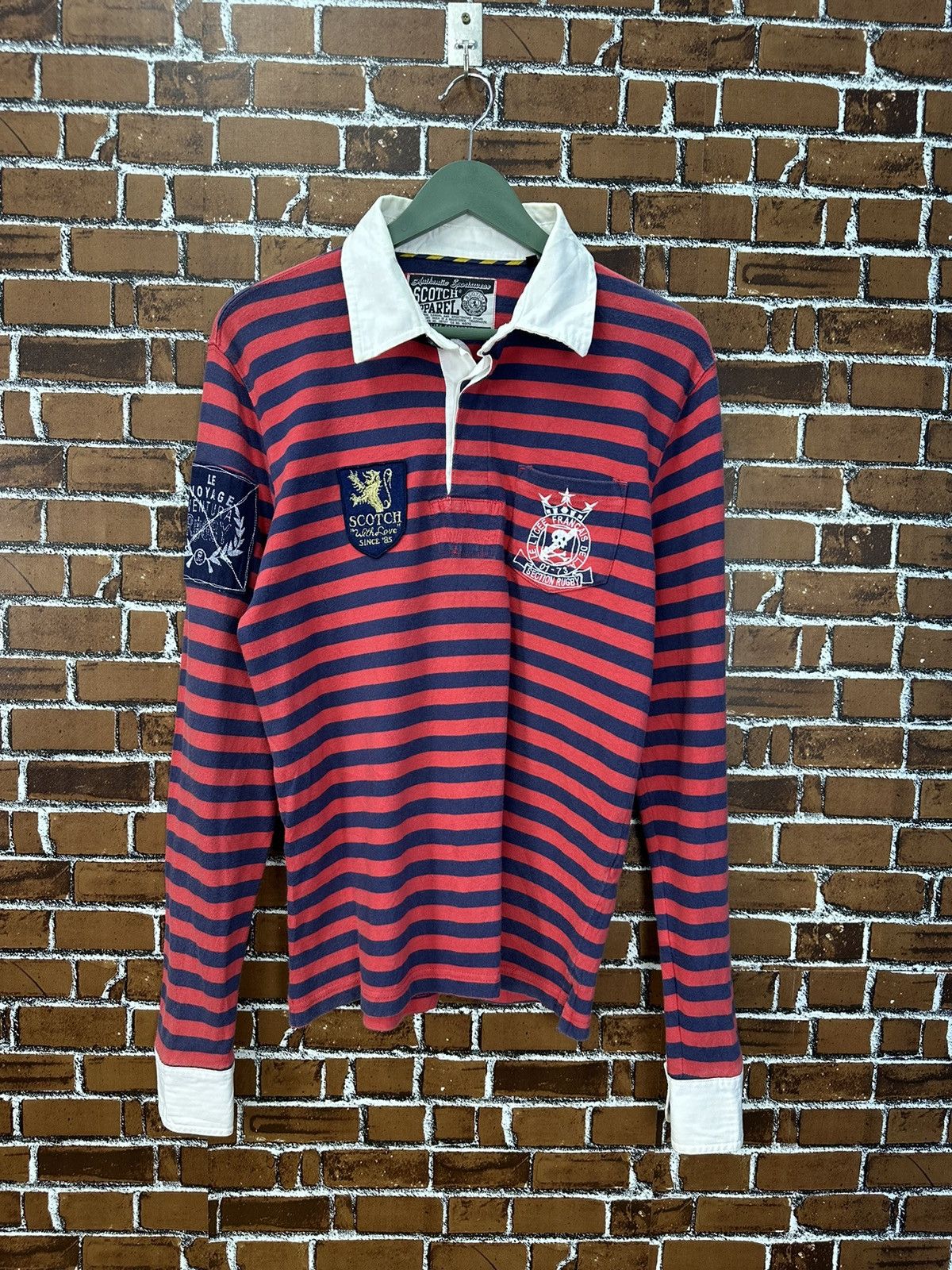 Scotch & Soda Scotch And Soda Rugby Polo Shirt A921 Size US S / EU 44-46 / 1 - 1 Thumbnail