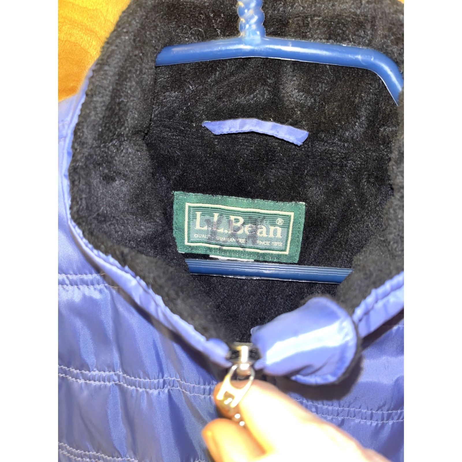 Vintage VINTAGE LL BEAN Women's Jacket Medium Blue Nylon Fleece Lined Outdoor Fall Spring Season Size M / US 6-8 / IT 42-44 - 2 Thumbnail