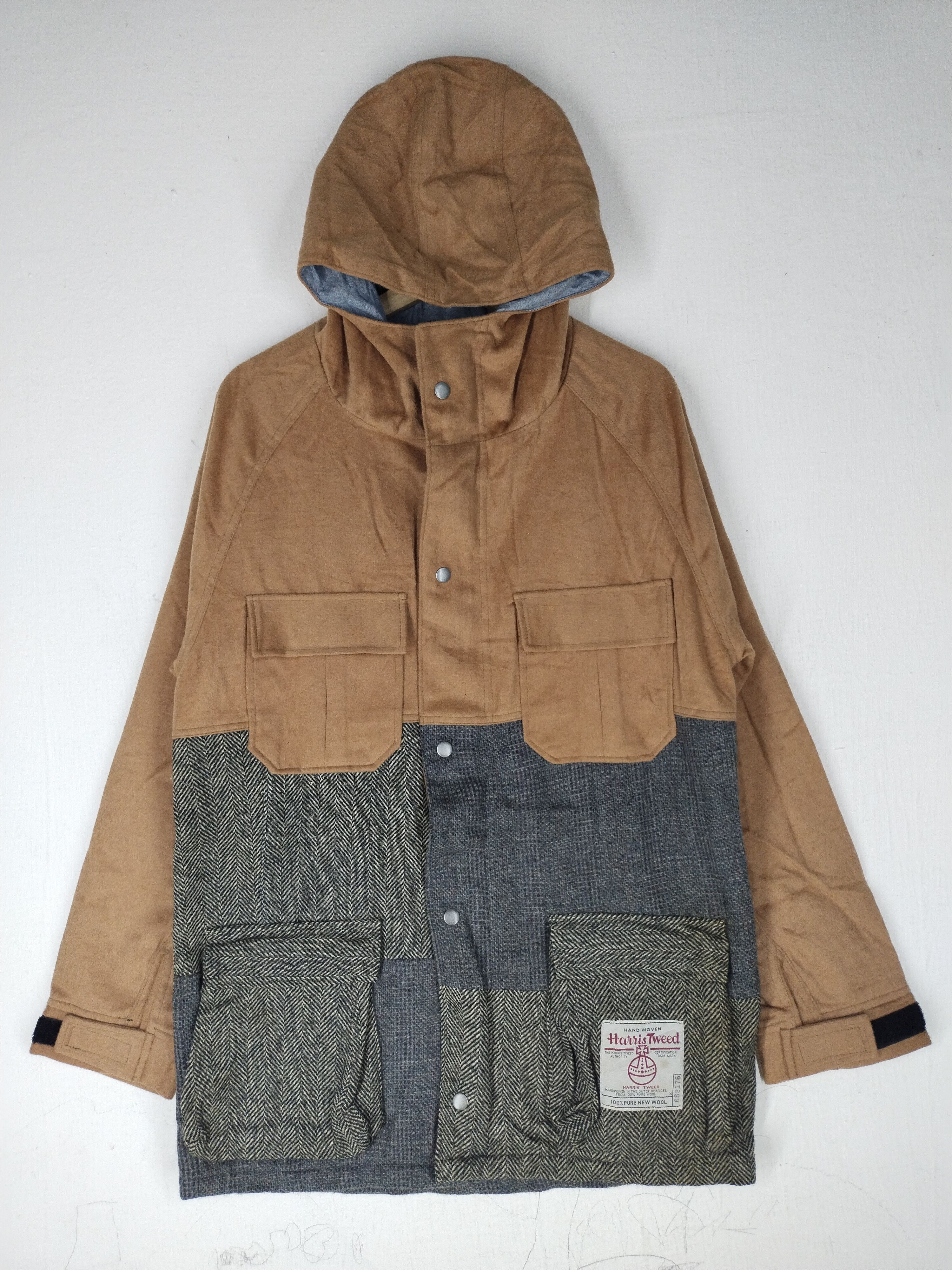 Harris Tweed × If Six Was Nine × Vintage Harris Tweed KMK Pure New Wool Hoodie Jacket Size US M / EU 48-50 / 2 - 1 Thumbnail