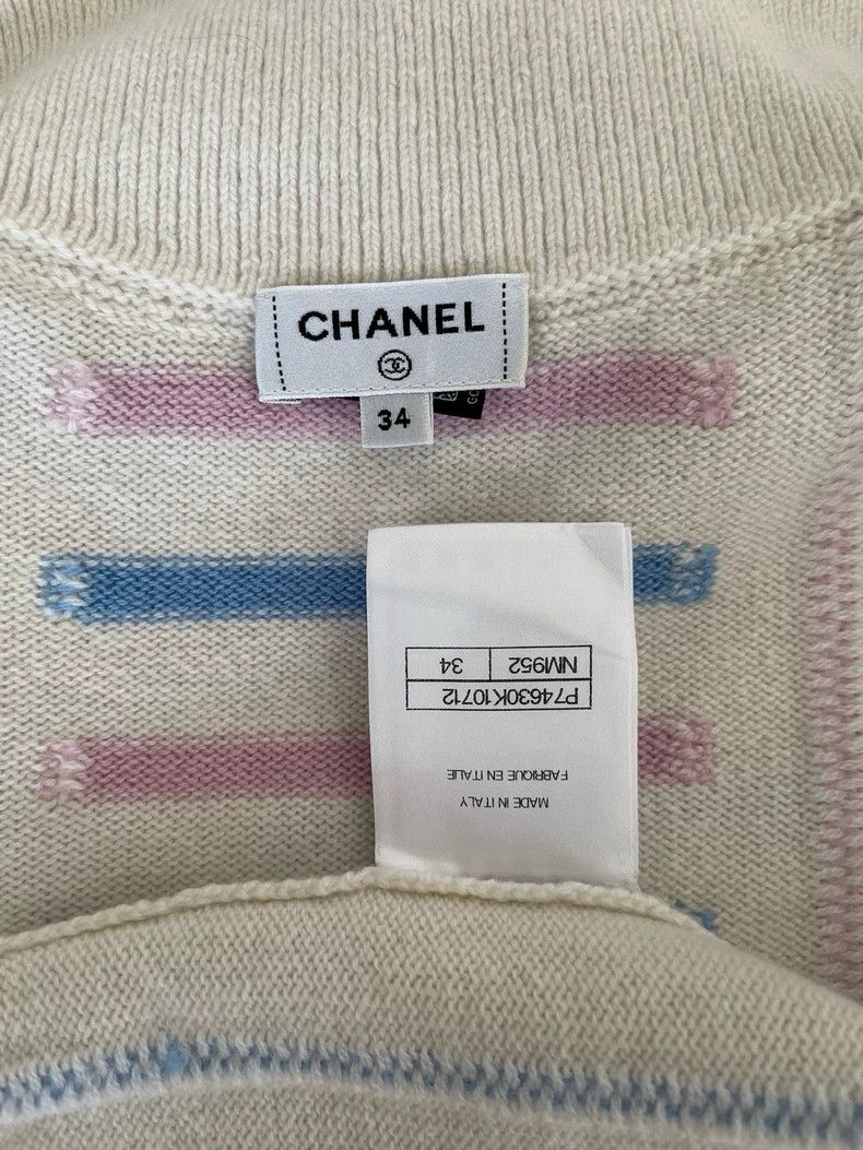 Chanel Chanel 23c pink cashmere short sleeves Size XXS / US 00 / IT 34 - 4 Thumbnail