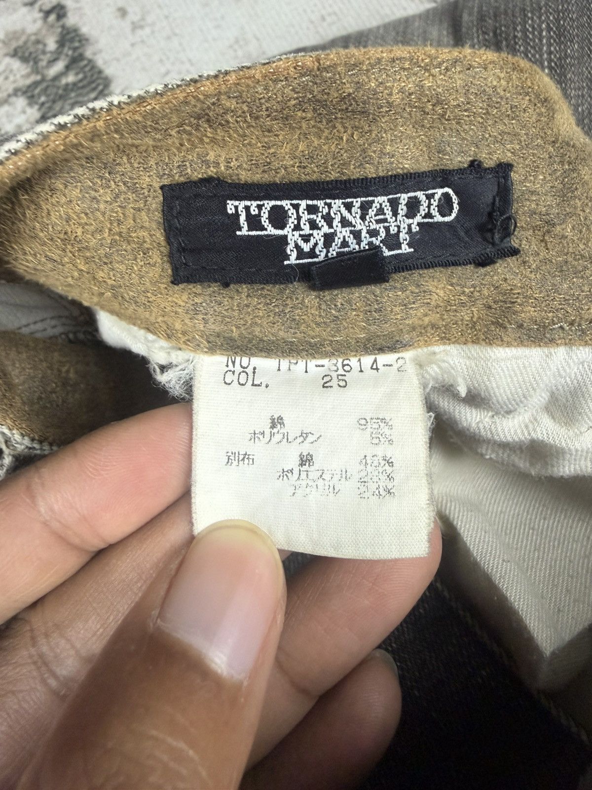 Tornado Mart Rare Flared Tornado Mart Suede Washed Jeans Size US 29 - 13 Thumbnail