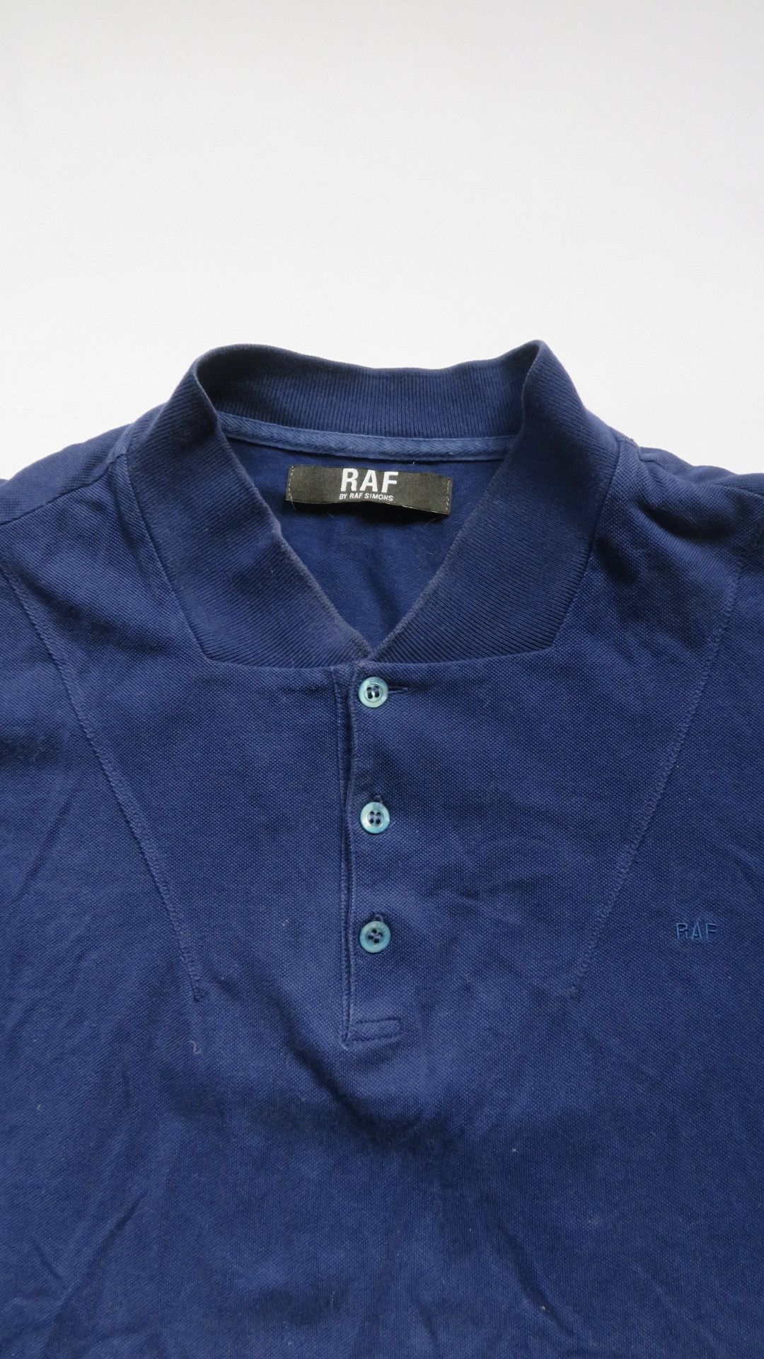 Raf by Raf Simons Raf Simons by Raf Simons One Dimensional Collar blue Polo Size US XL / EU 56 / 4 - 3 Thumbnail