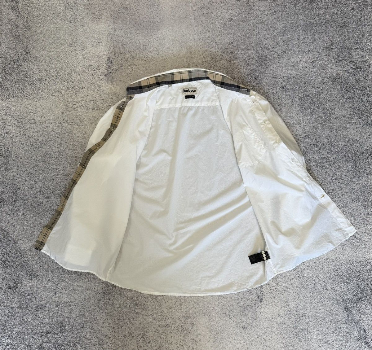 Barbour Barbour Shirt White Button Down Check Trim Logo Men EUXL USL Size US L / EU 52-54 / 3 - 13 Thumbnail