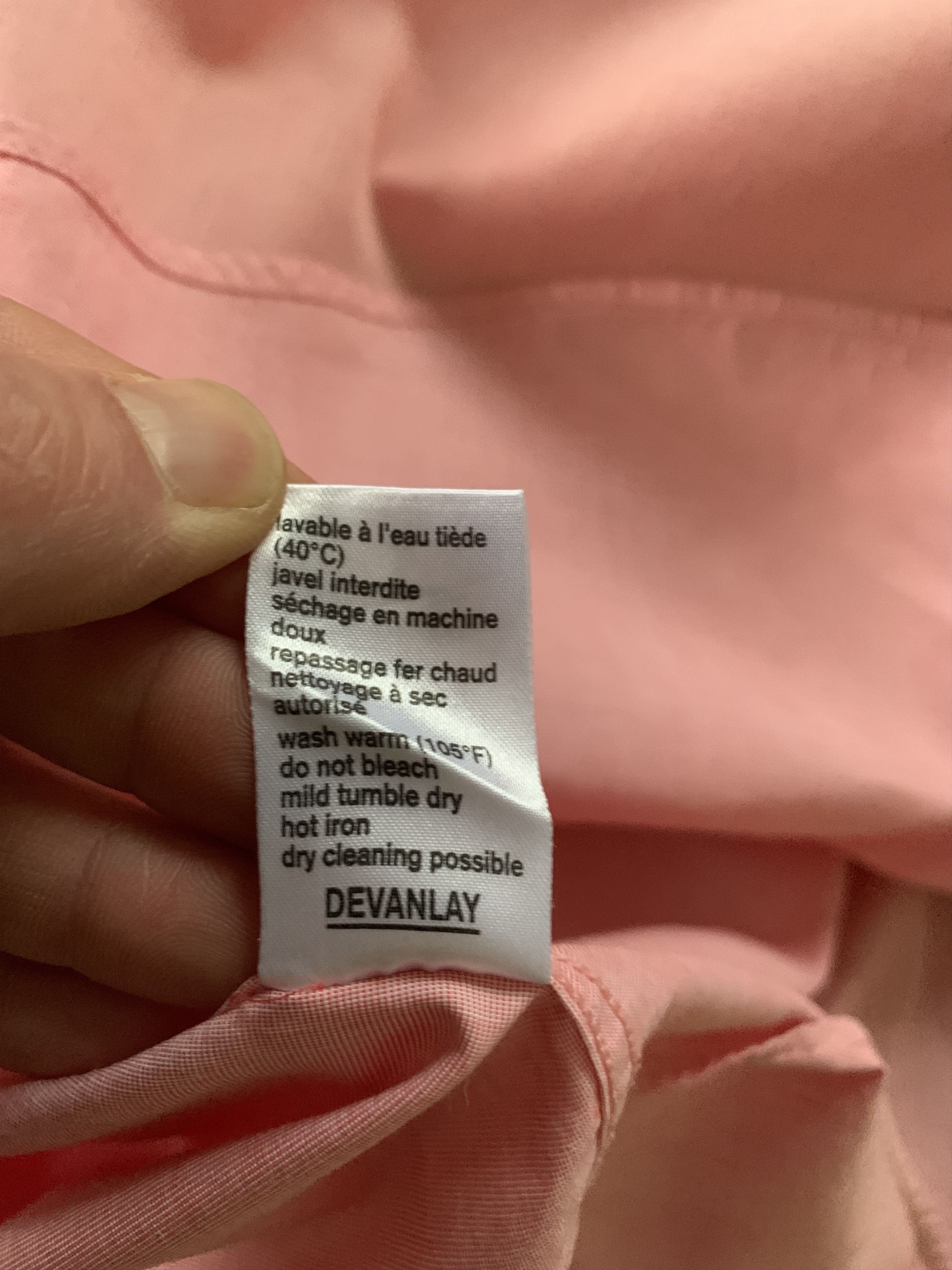 Lacoste × Vintage Lacoste Vintage Short Sleeve Coral Pink Shirt Size US S / EU 44-46 / 1 - 8 Thumbnail