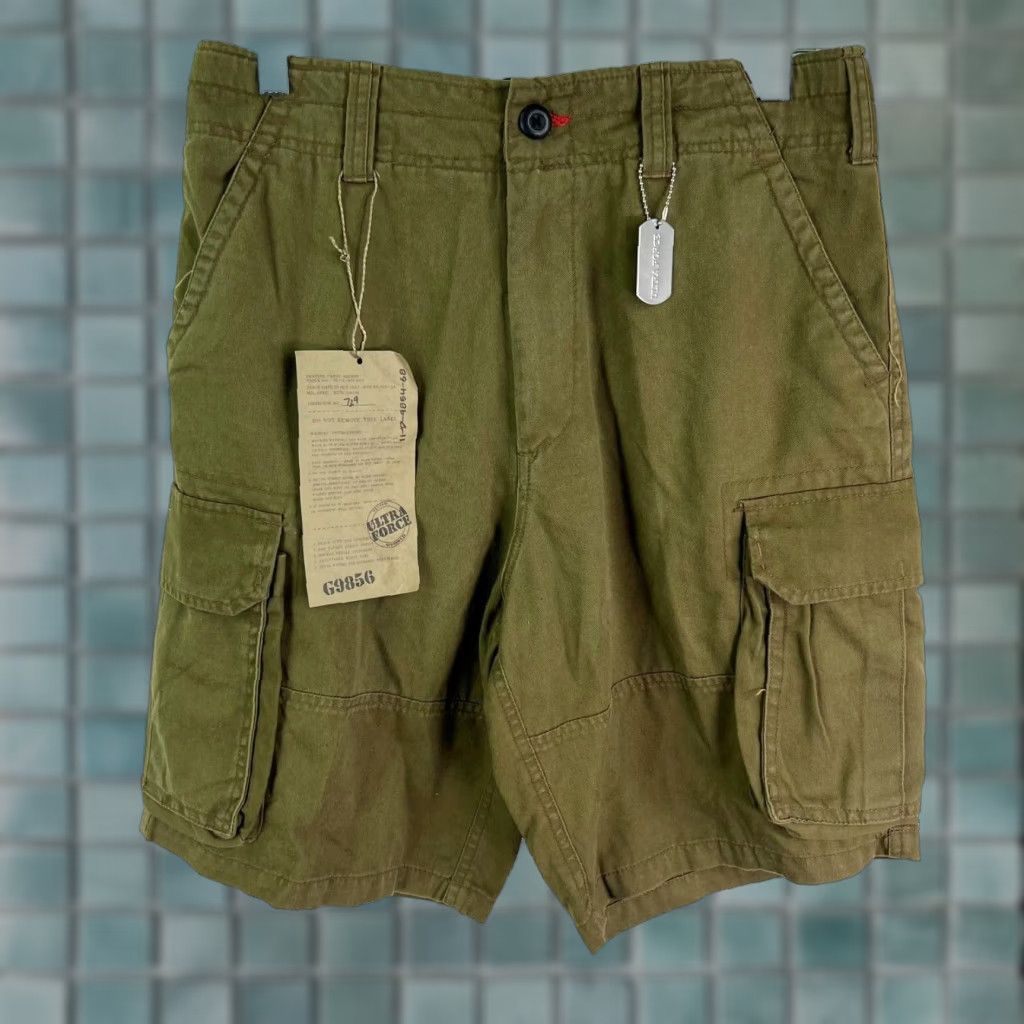 Rothco Rothco Mens Ultra Force Cargo Shorts Size S Green 30X9 Size US 29 - 1 Thumbnail
