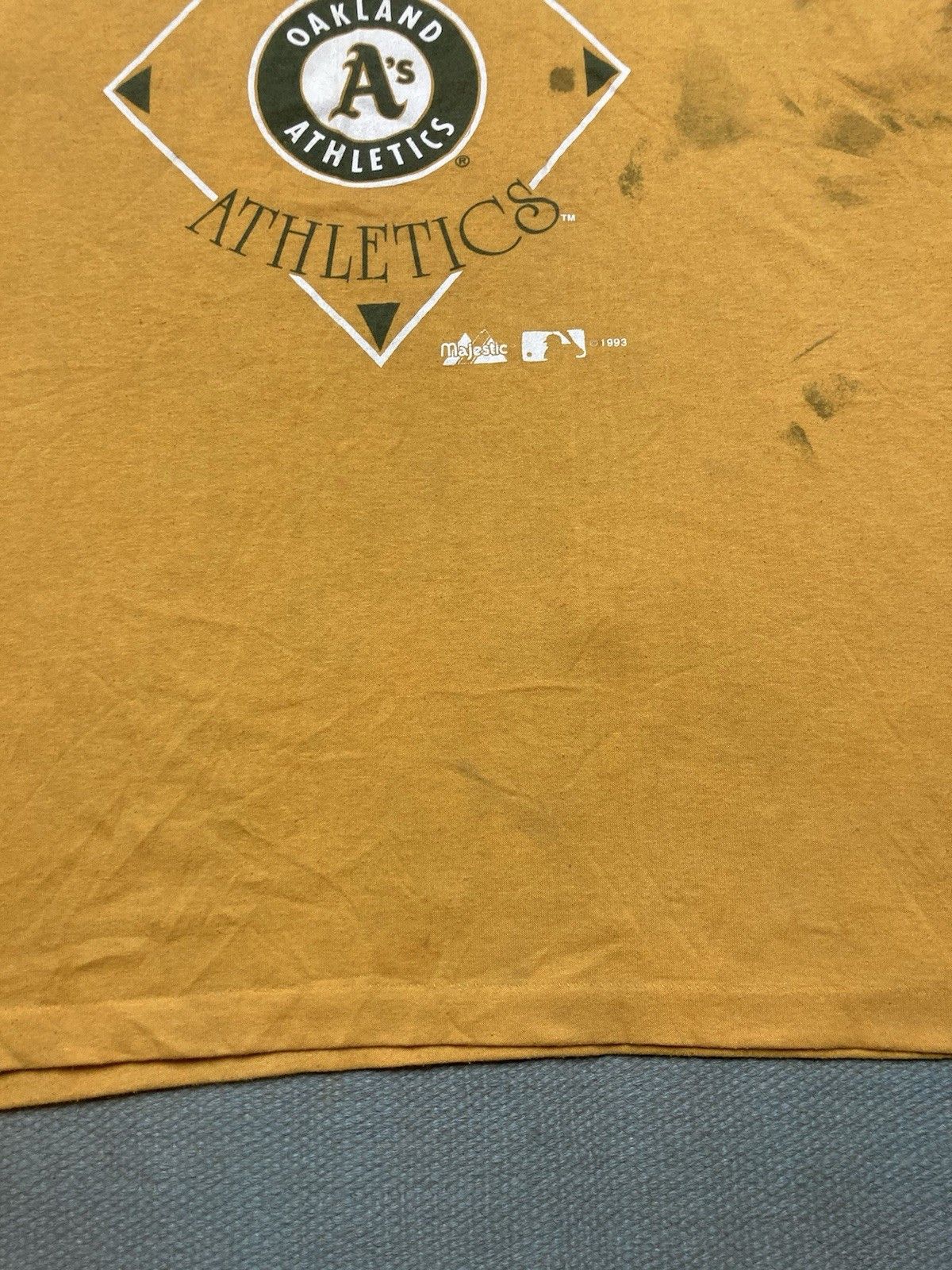 Vintage Vintage 90s tank top shirt Oakland athletic A’s distress XL Size US XL / EU 56 / 4 - 3 Thumbnail