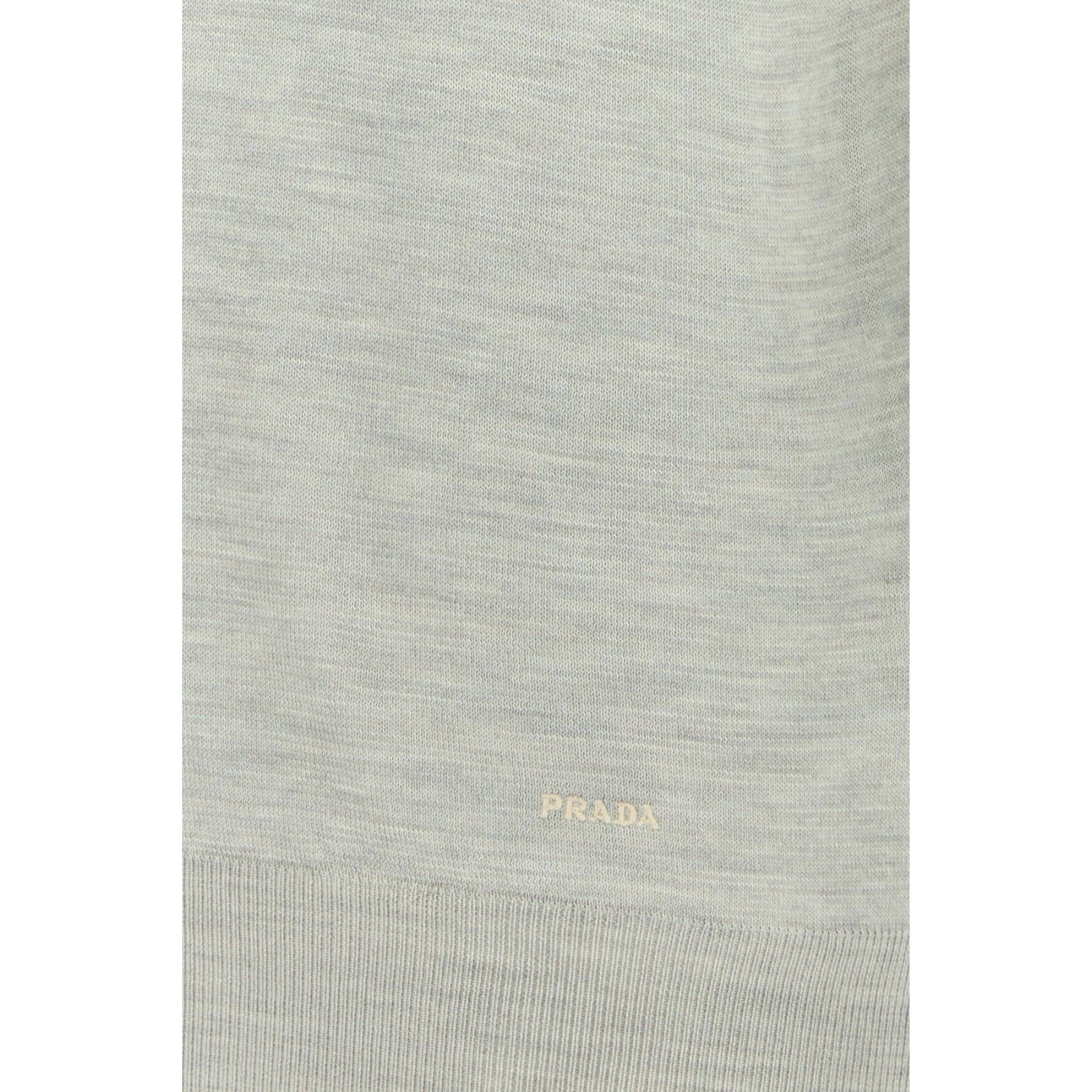 Prada PRADA Gray Silk Polo Shirt New & Authentic (Men's size:M;) Size US M / EU 48-50 / 2 - 3 Thumbnail