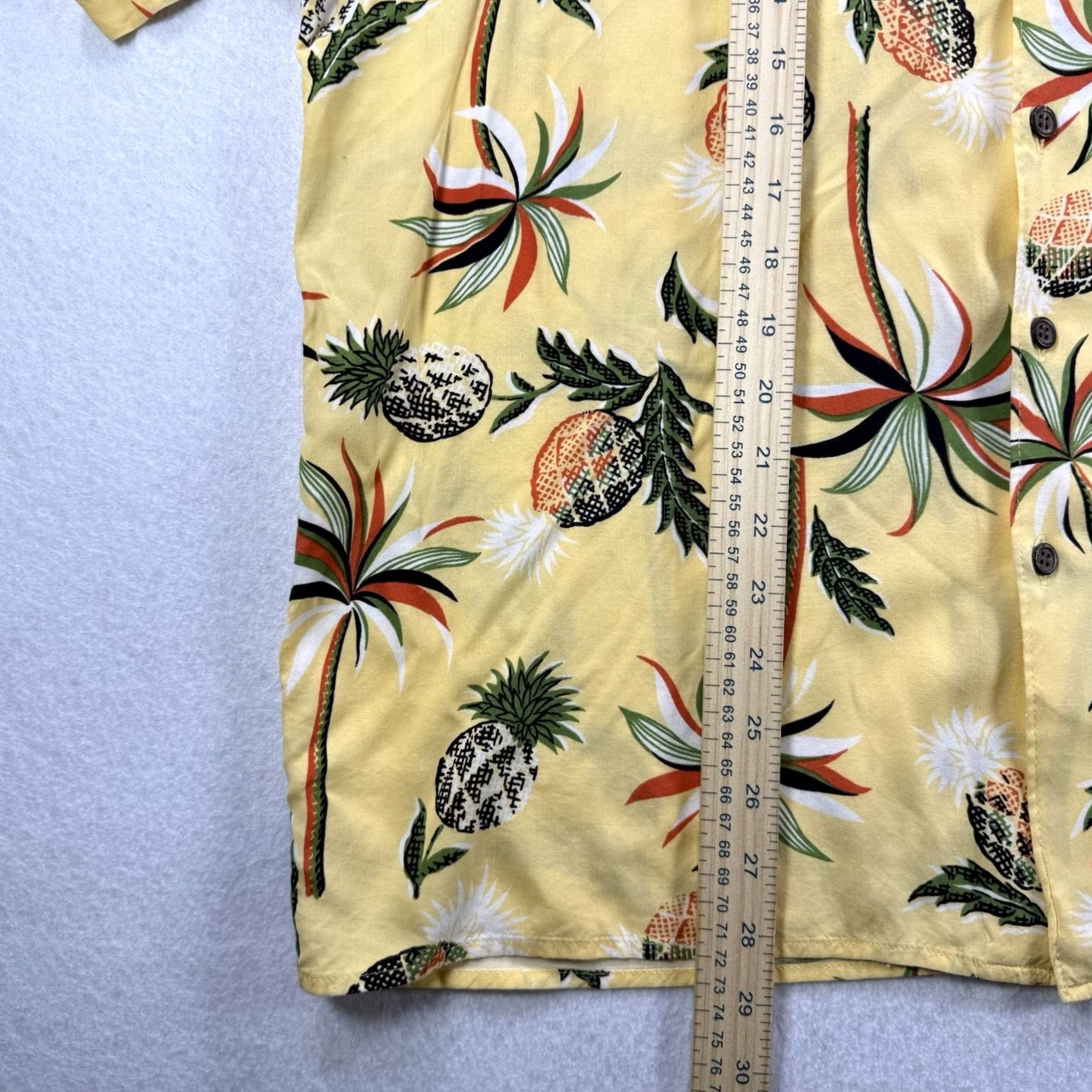 Reyn Spooner Reyn Spooner Hawaiian Shirt Pineapple Palm Tree Men’s Large Rayon Short Sleeve Button-Up Casual Beach Tropical Pink? Yellow Size US L / EU 52-54 / 3 - 5 Thumbnail