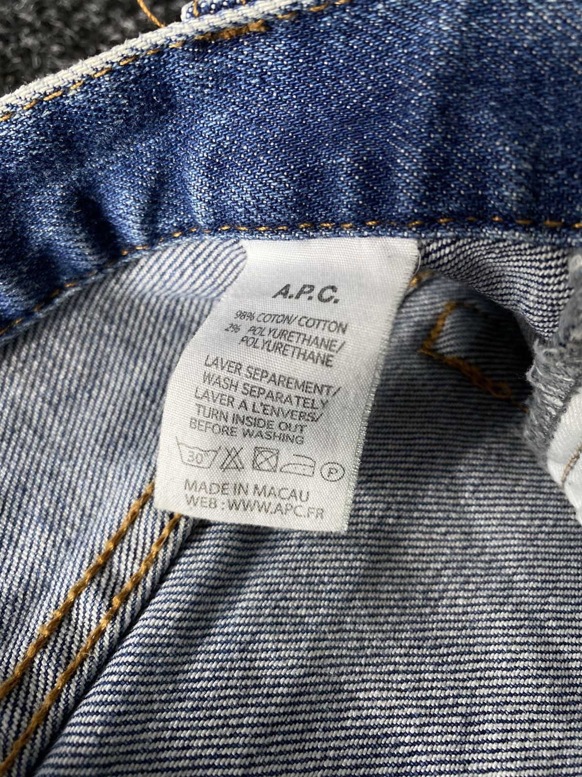 A.P.C. × Vintage Vintage A.P.C Faded Blue Jeans pants Size US 30 / EU 46 - 10 Thumbnail