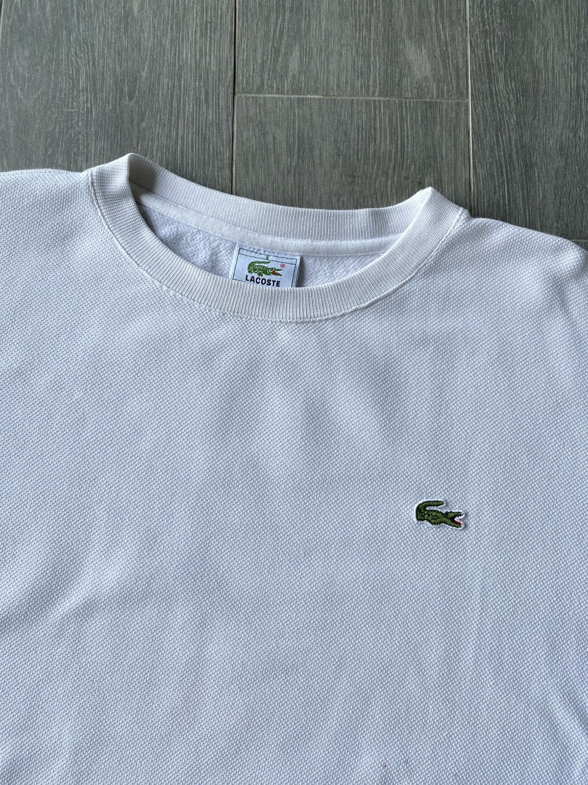 Lacoste × Vintage Vintage Lacoste Crewneck Sweatshirt Size US XL / EU 56 / 4 - 3 Thumbnail