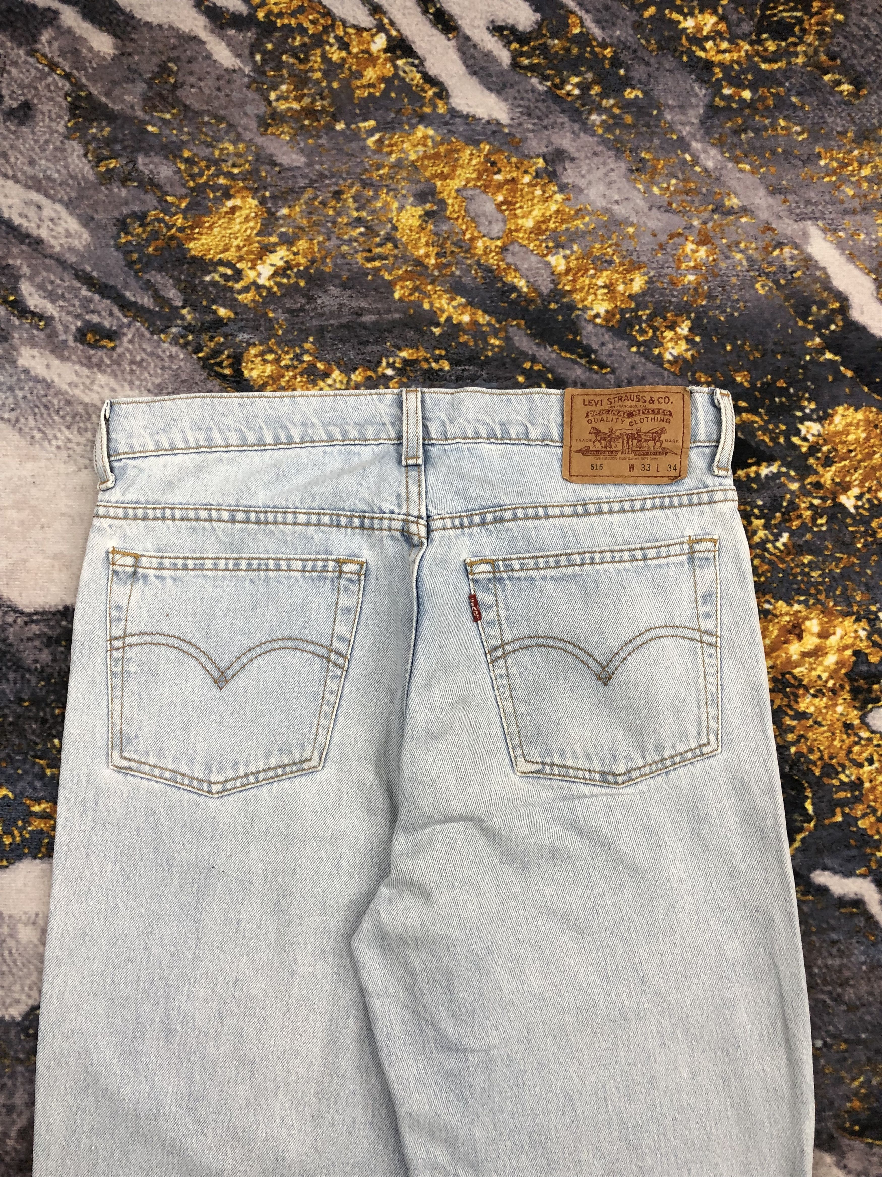 Levi's Vintage 90s Levis 515 Light Washed Jeans DPP0174 Size US 31 - 4 Thumbnail