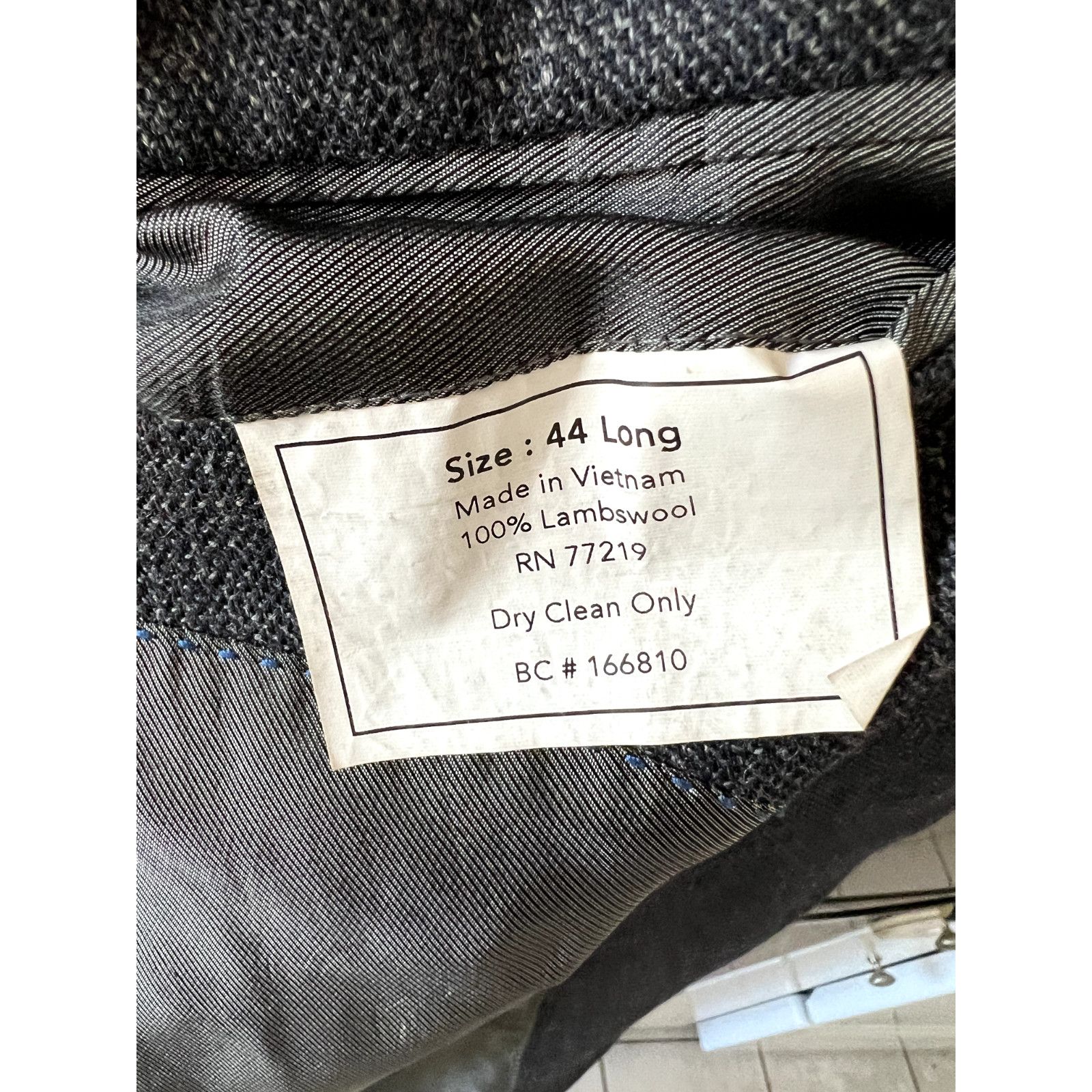 Pronto Uomo Pronto Uomo Grey Lambwool Blazer 44L Size 44L - 6 Thumbnail
