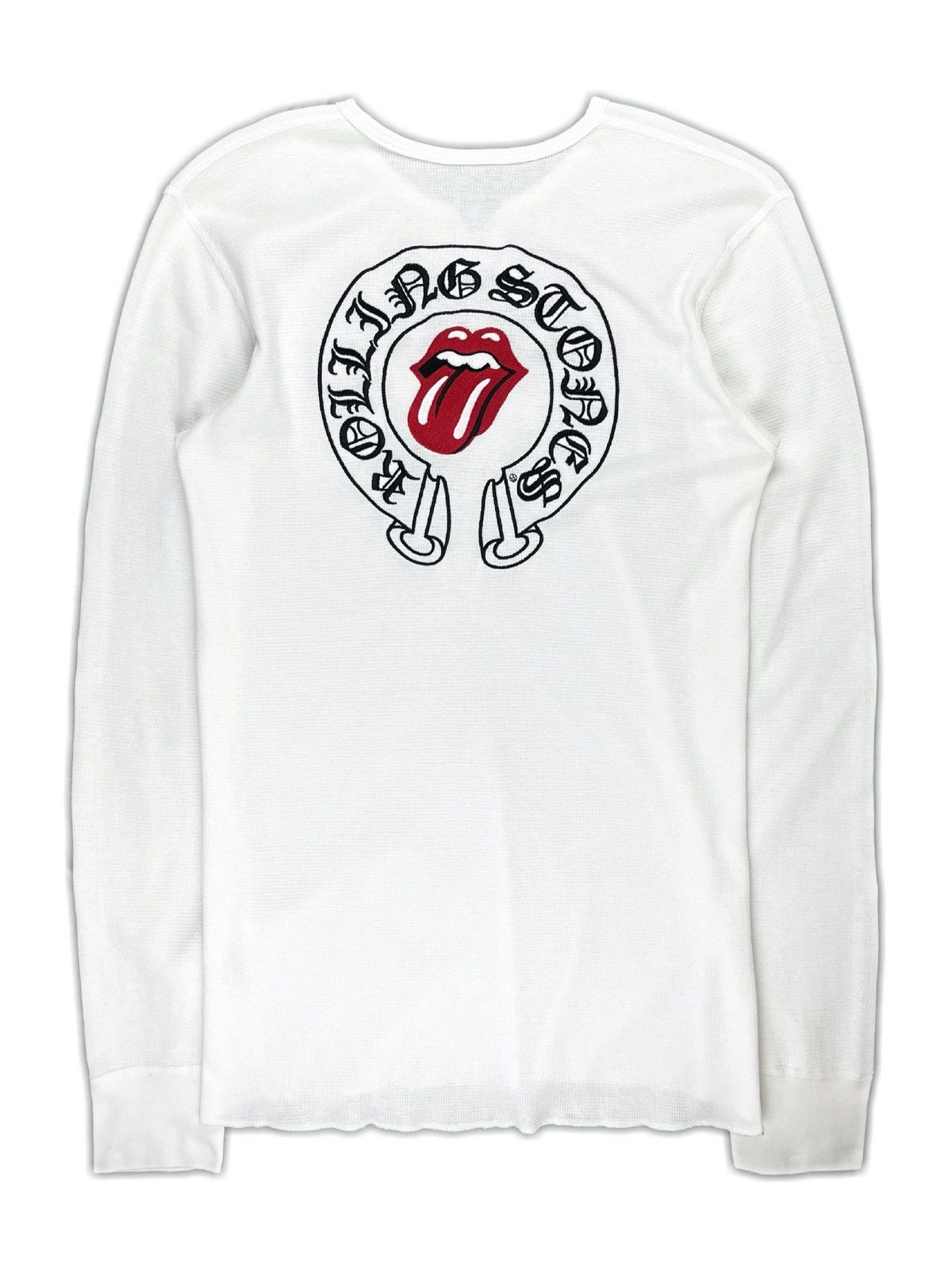 Chrome Hearts Chrome Rolling Stones Embroidered Thermal Longsleeve