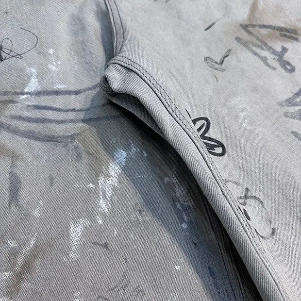 Japanese Brand × Vintage Graffiti printed jeans Size US 34 / EU 50 - 7 Thumbnail