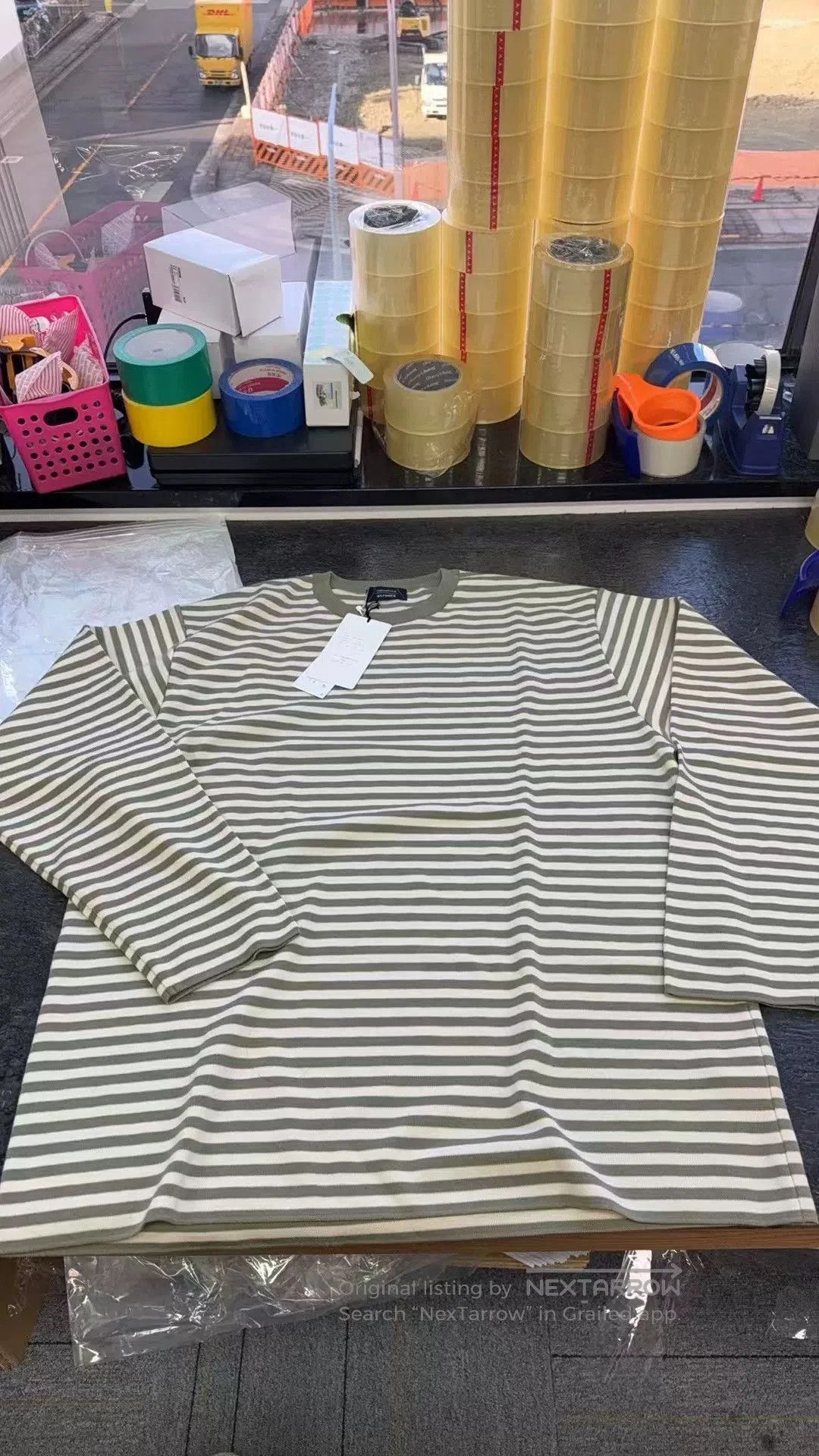 Nanamica Nanamica Batonner Striped Long Sleeve Knit Sweater. Size US M / EU 48-50 / 2 - 8 Thumbnail