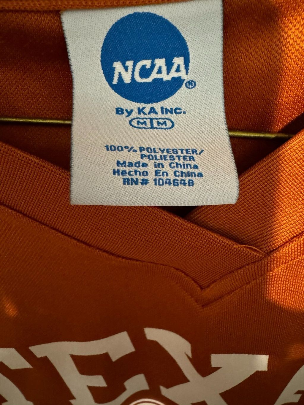 NCAA Texas Longhorns #5 Basketball Jersey Men's Size Med Orange Size US M / EU 48-50 / 2 - 4 Thumbnail
