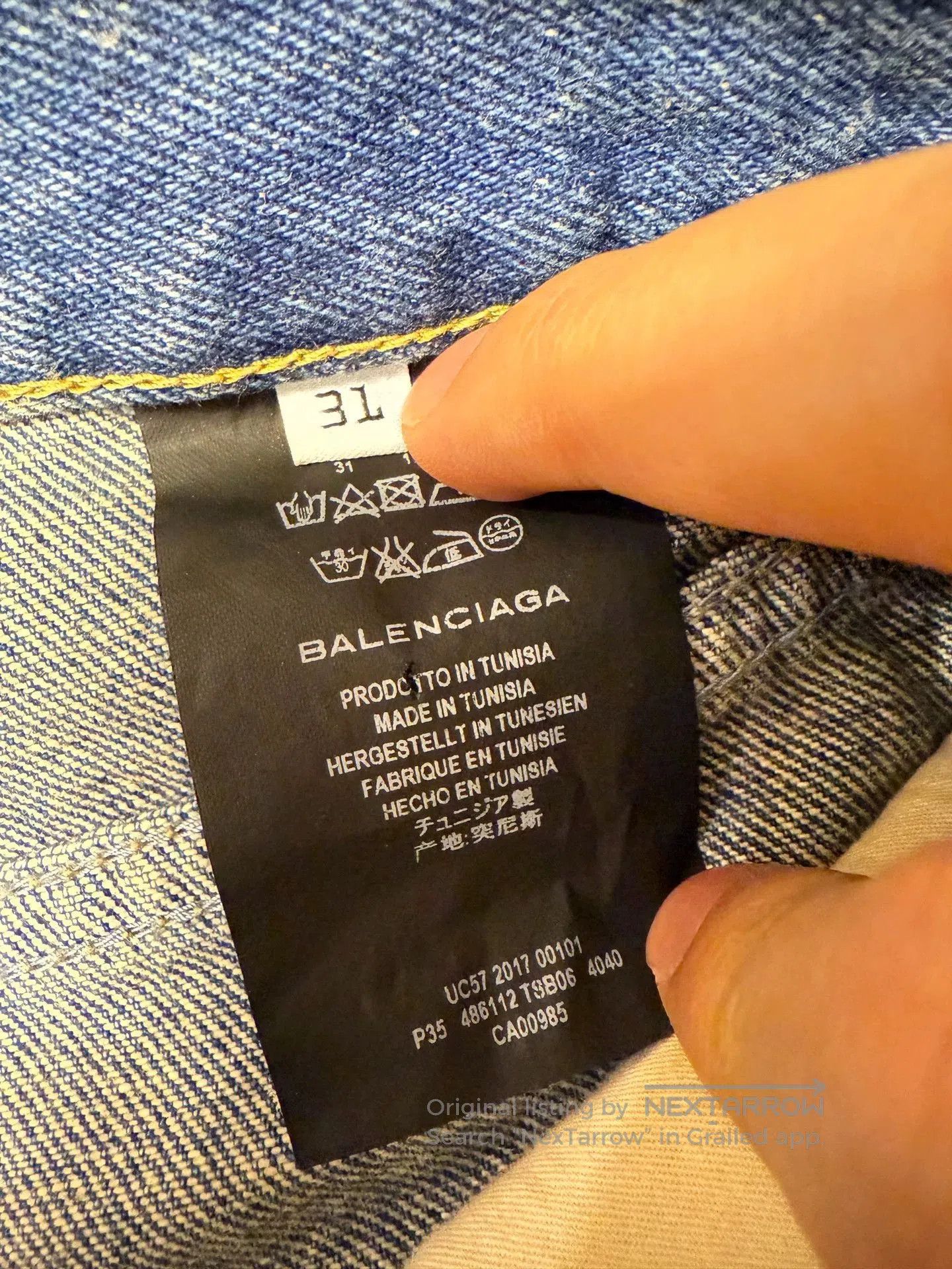Balenciaga balenciaga blue denim jeans size 31. Size US 31 - 3 Thumbnail