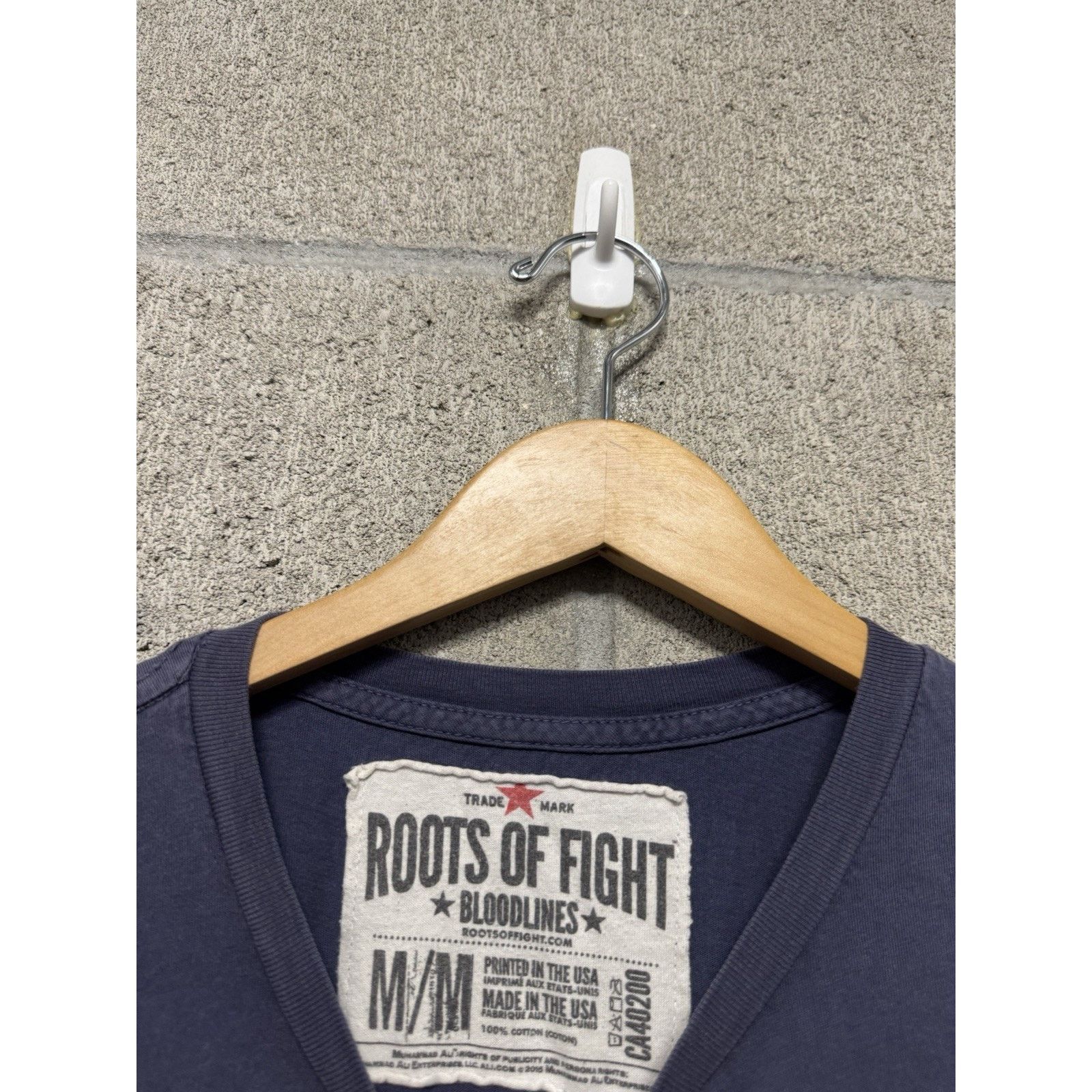 Other Roots Of Fight Cassius Clay T Shirt Blue Made USA Size US M / EU 48-50 / 2 - 4 Thumbnail