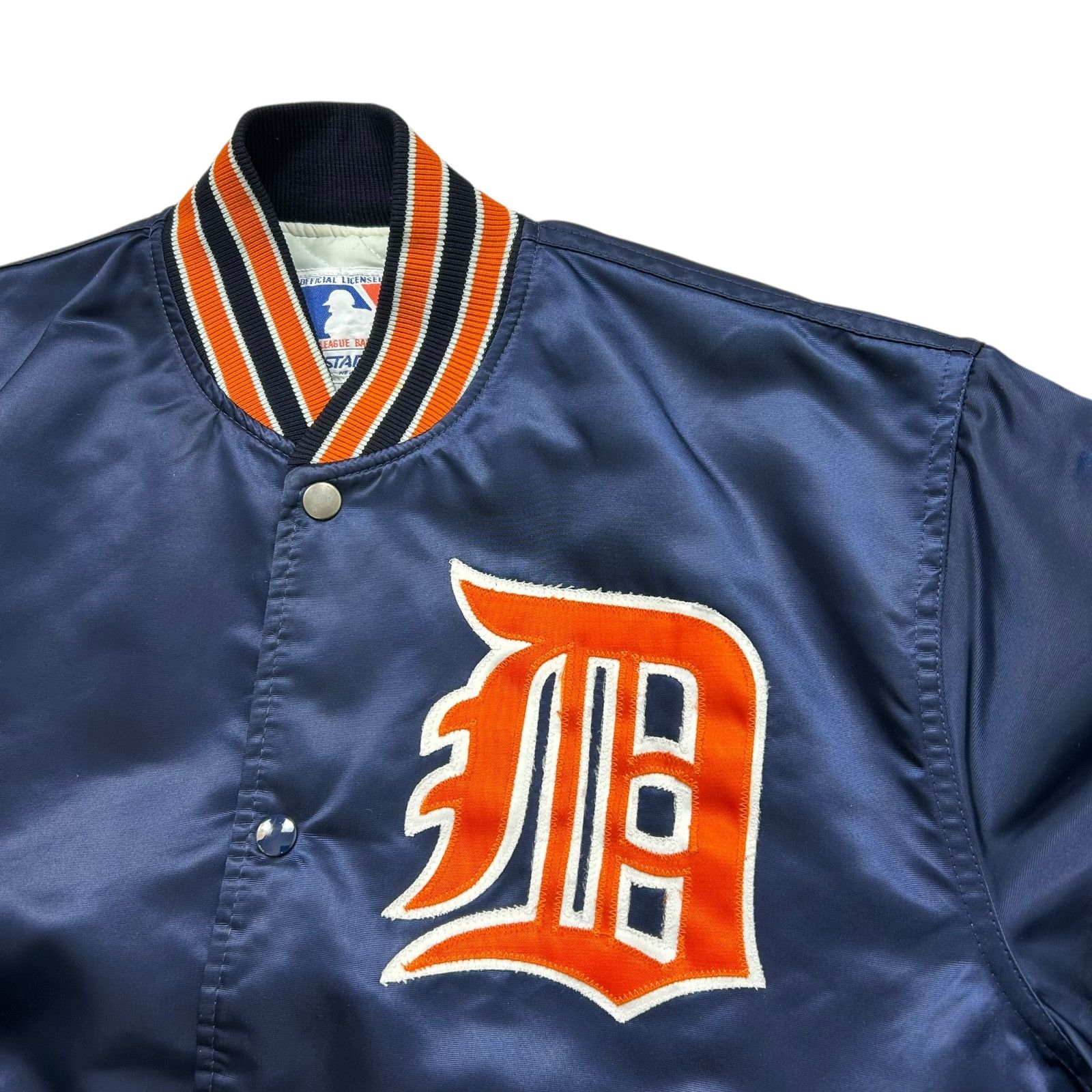MLB VTG 90s MLB DETROIT TIGERS STARTER SATIN BOMBER JACKET M Size US M / EU 48-50 / 2 - 2 Thumbnail